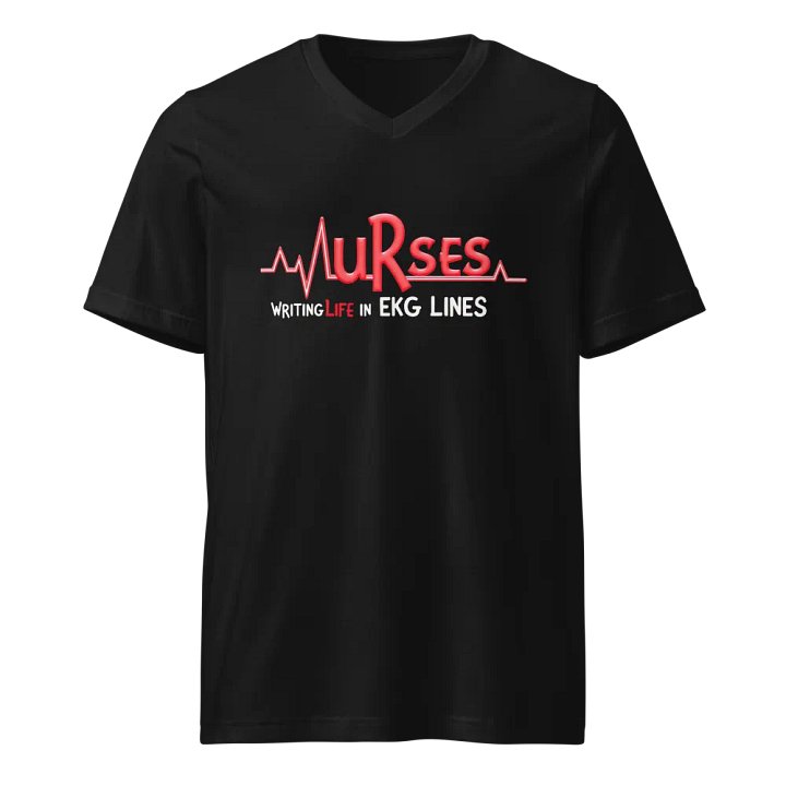 Life in EKG Lines V-Neck Tee product image (1)