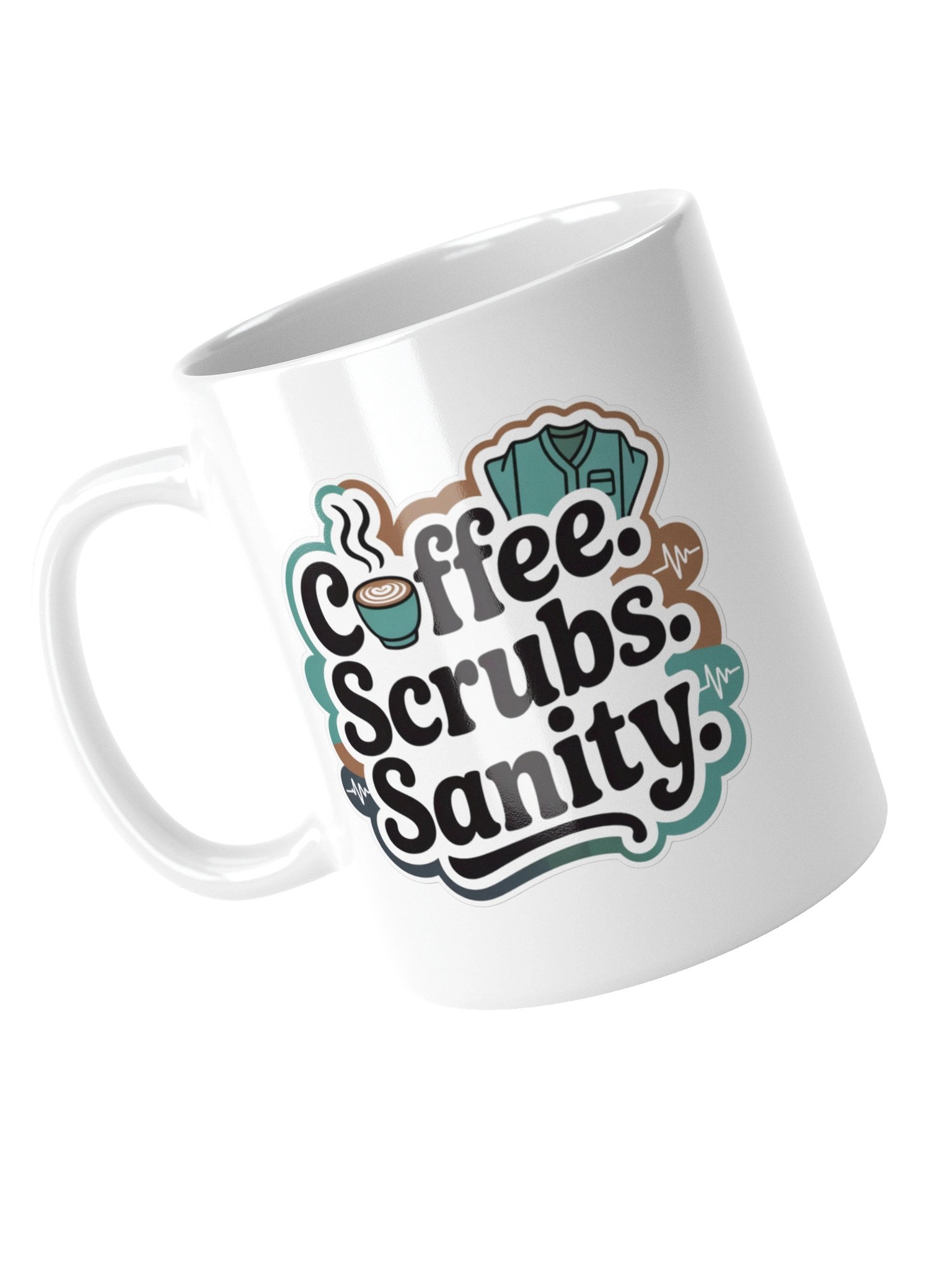 Coffee Scrubs Sanity Mug – Funny Gift for Nurses & Doctors product image (15)