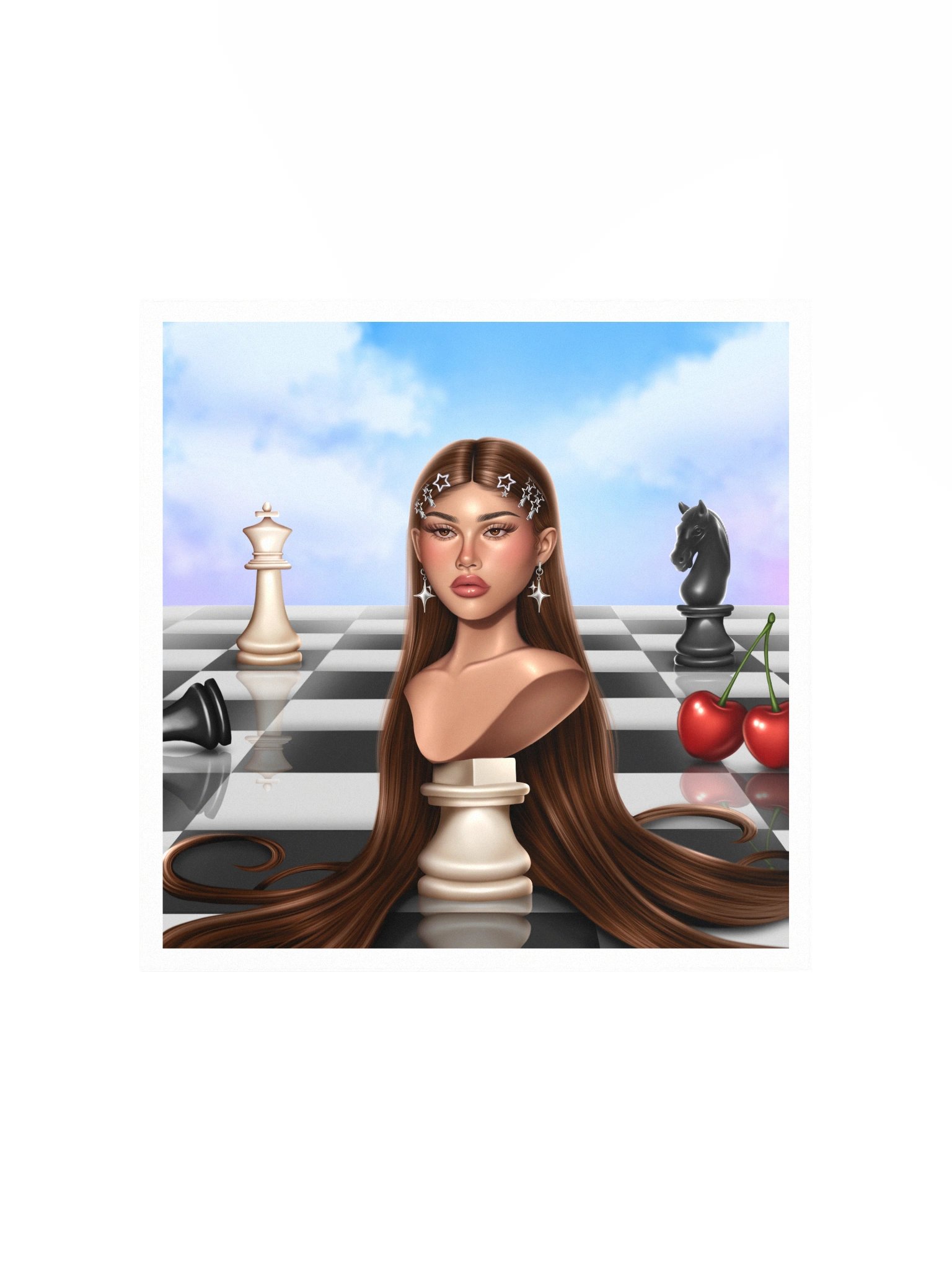 Checkmate Queen Print — Border product image (1)