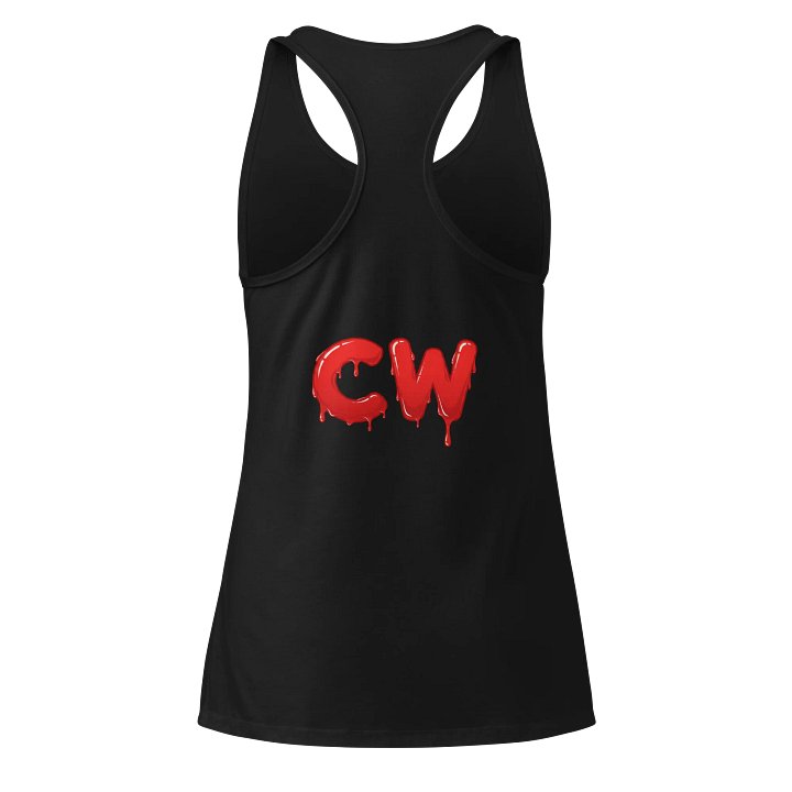 Smiling Ketchup Cartoon Women's Racerback Tank Top product image (6)