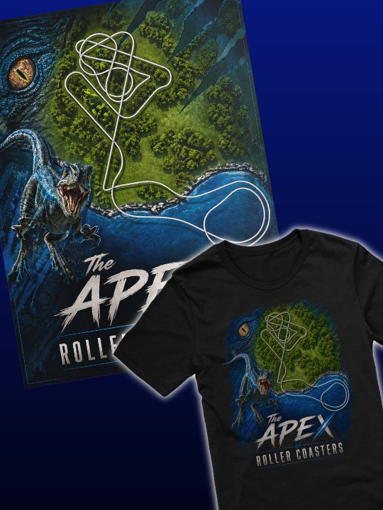 The Apex of Roller Coasters Ultimate Bundle! Save $10! Shirt & Poster! Velocicoaster Inspired Merch product image (1)