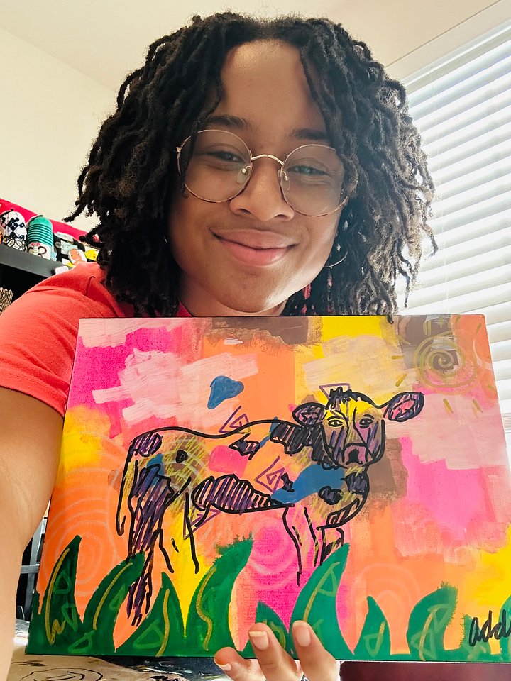 “The found land” original 12x9 painting by Addy! product image (1)