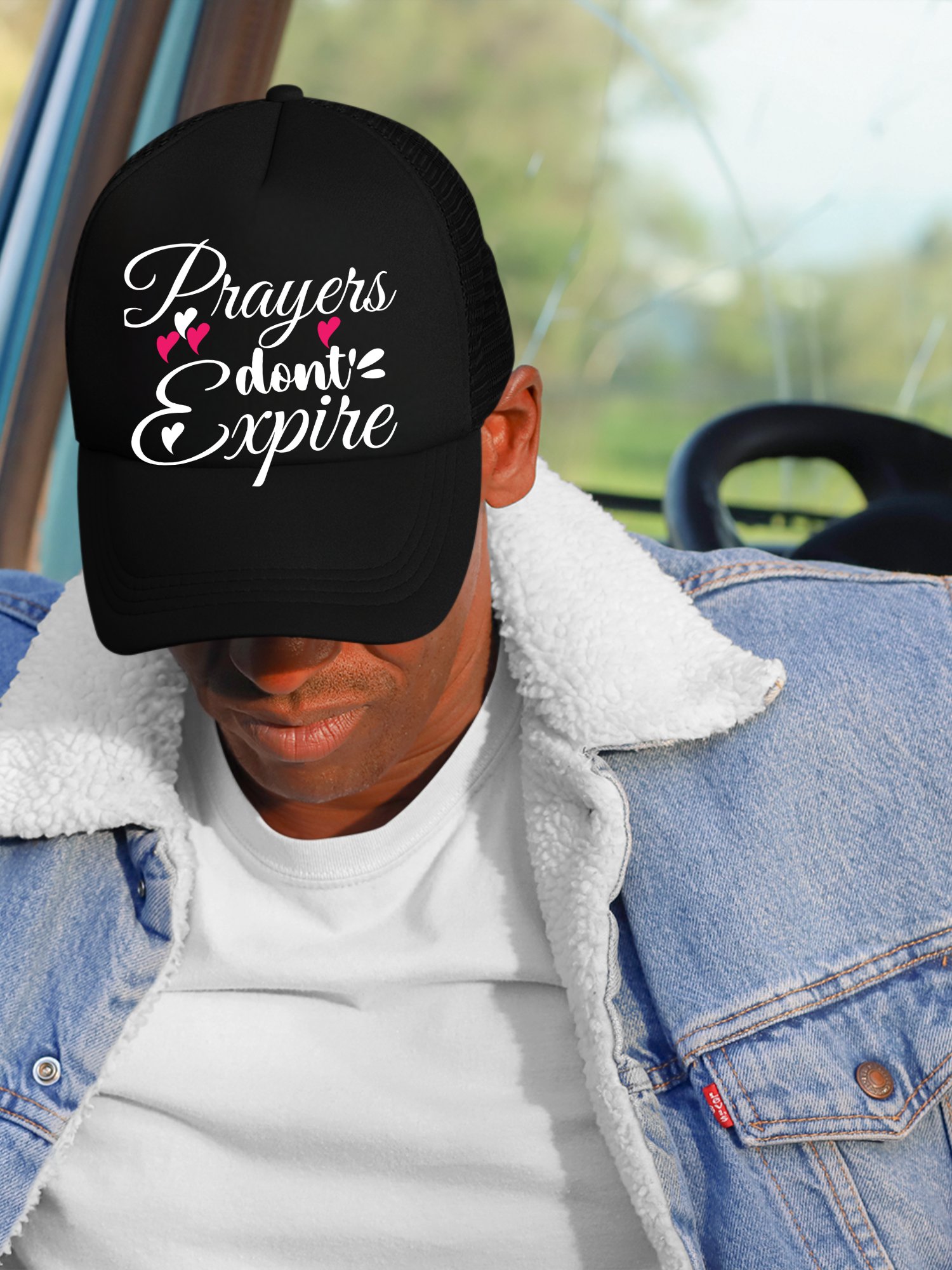Prayers Do Not Expire Foam Trucker Hat product image (1)