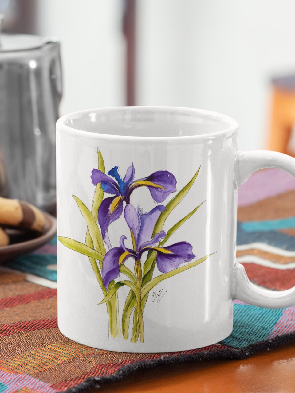 Purple Iris Coffee Mug product image (2)