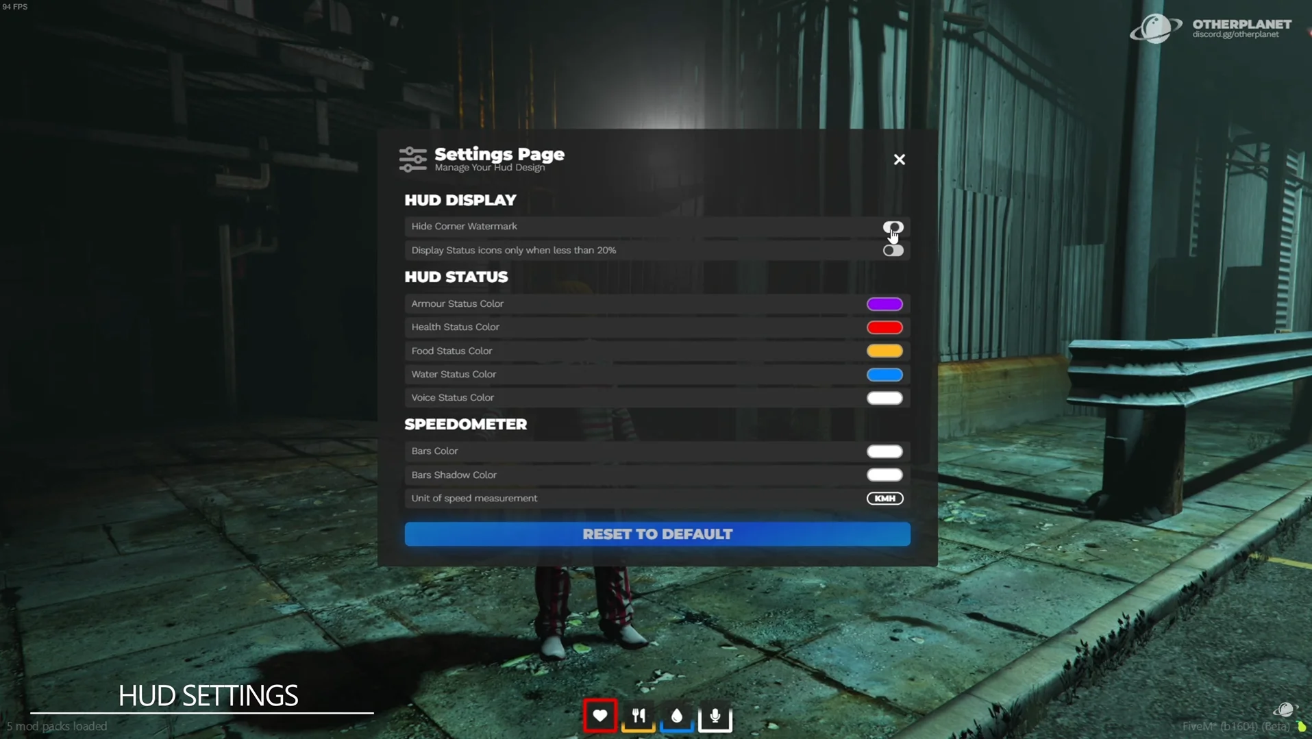 Advanced HUD with settings, progressbar & notify [ QB / ESX / QBOX ] product image (3)