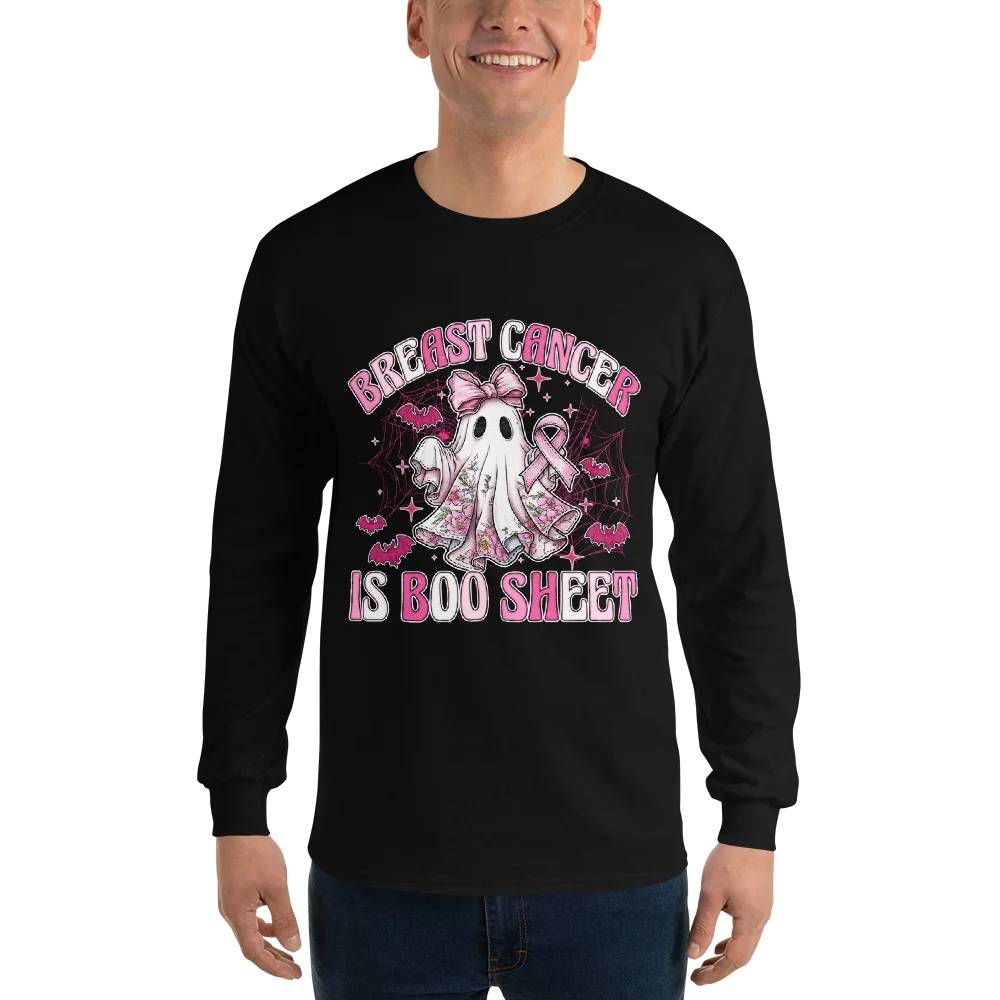 Breast Cancer is Boo Sheet Long Sleeve product image (1)