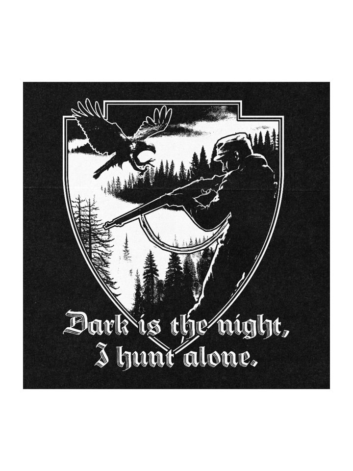 "I HUNT ALONE" STICKER product image (2)