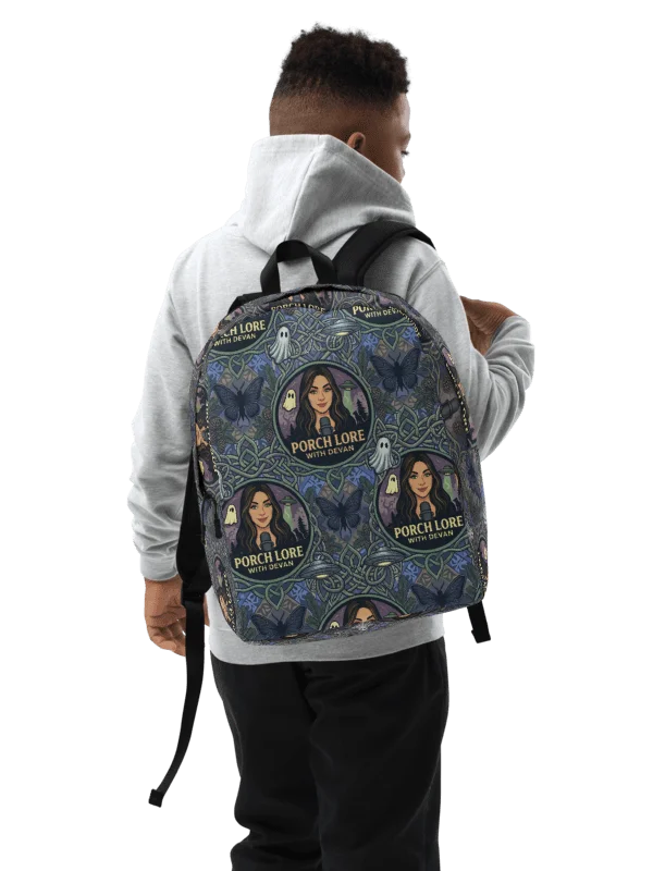 PORCH LORE DEVAN PERIWINKLE MOTH MINIMALIST BACKPACK product image (2)