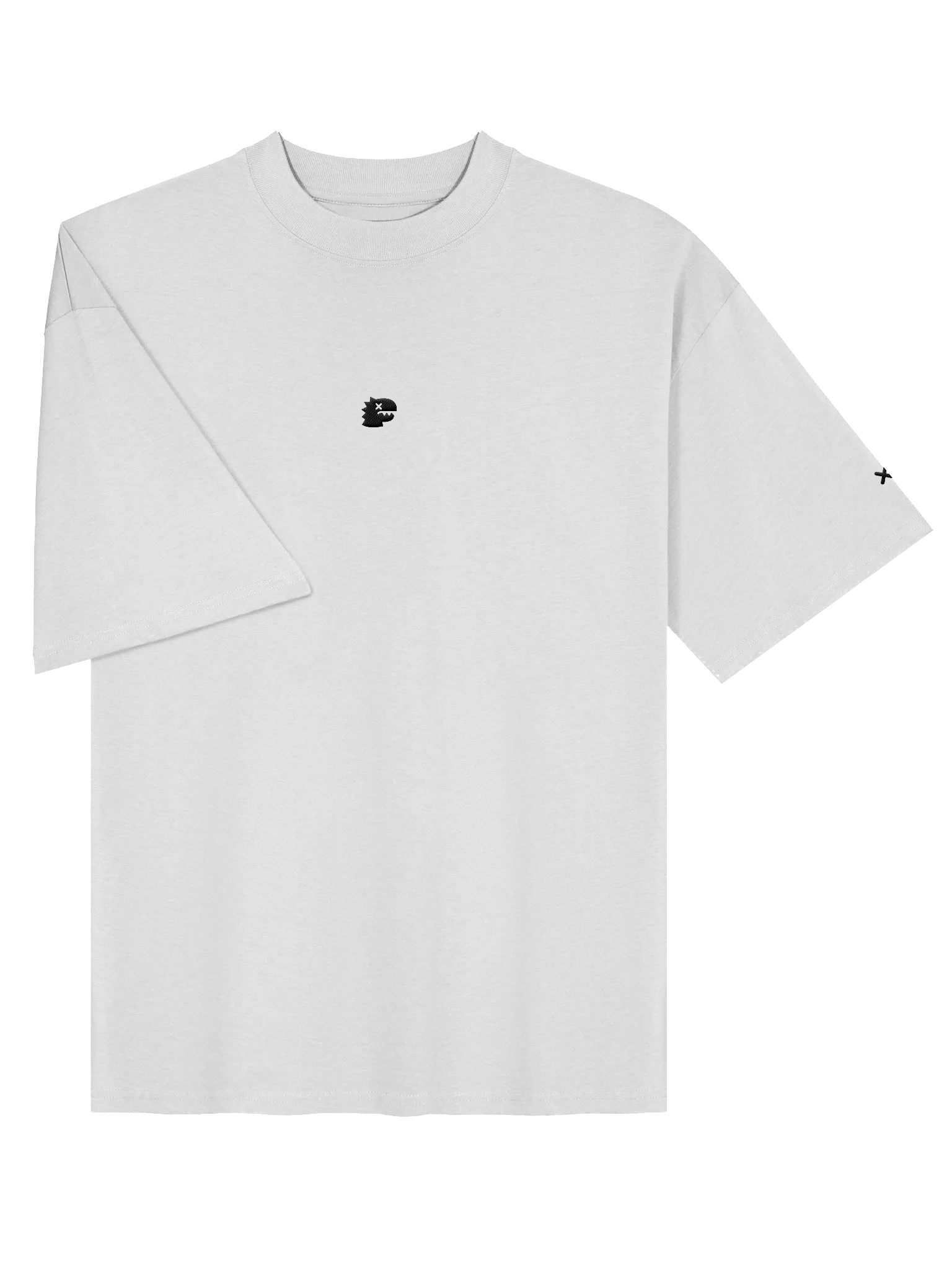 FMB ∣ JETLAG DINO Center Embroidered Oversized Tee White product image (3)