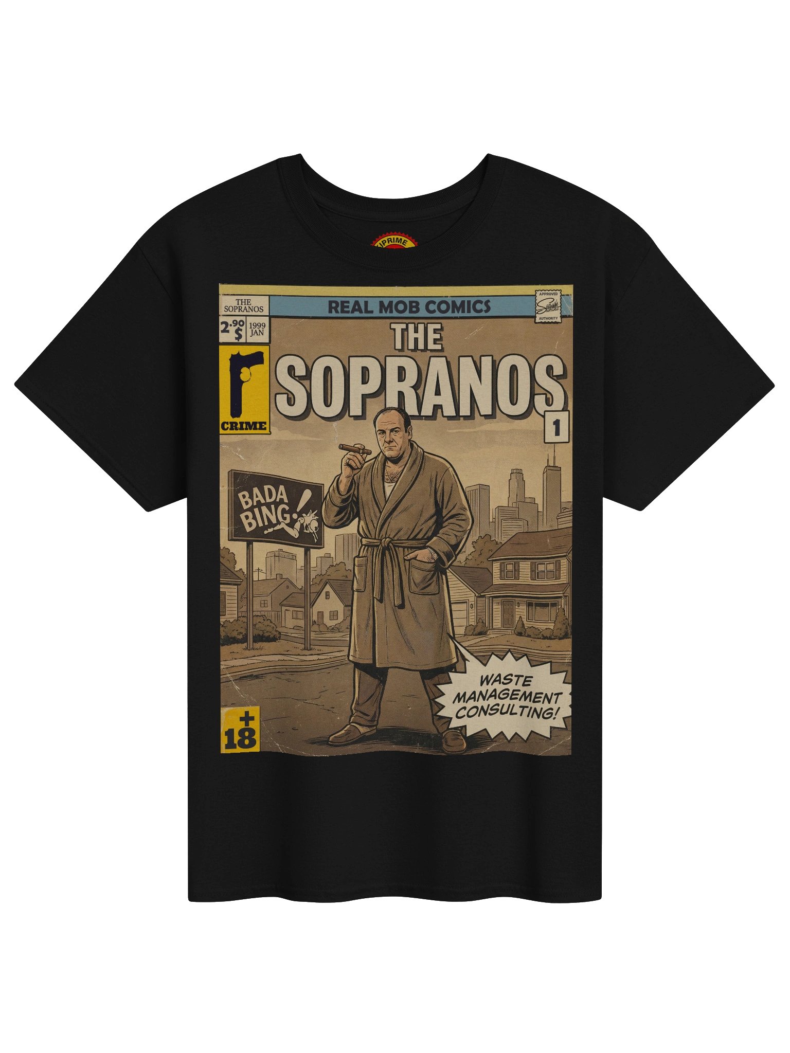 The Sopranos Series Comic Art T-Shirt product image (1)