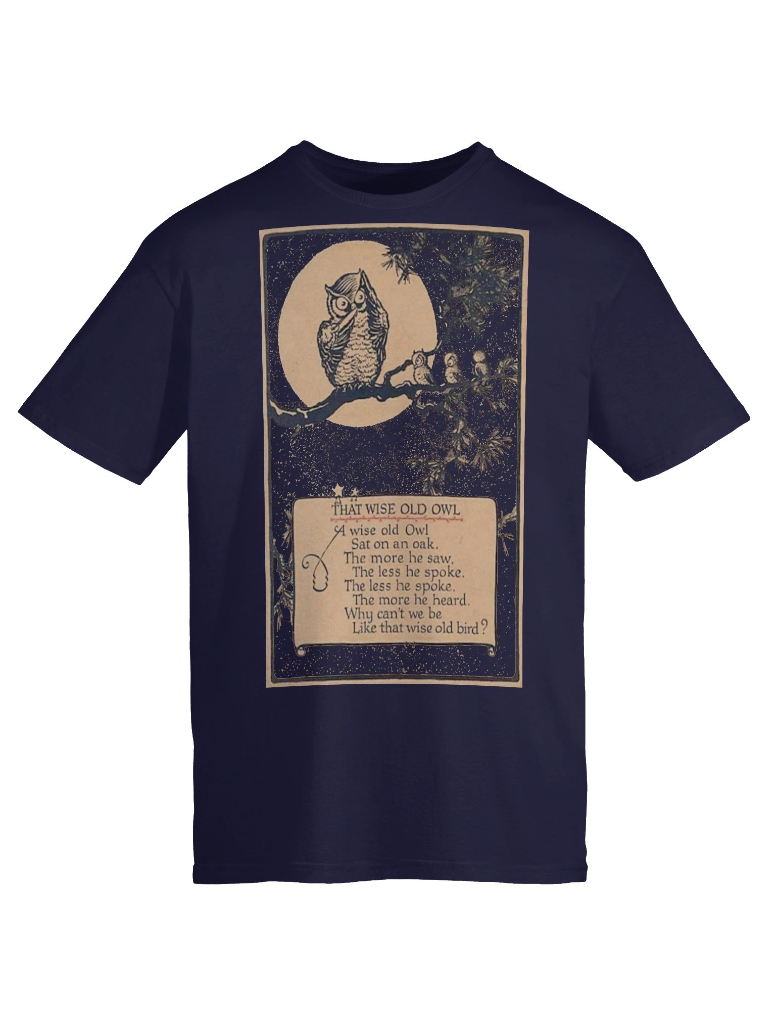 Wise Old Owl Poem Unisex Softstyle T-Shirt product image (5)