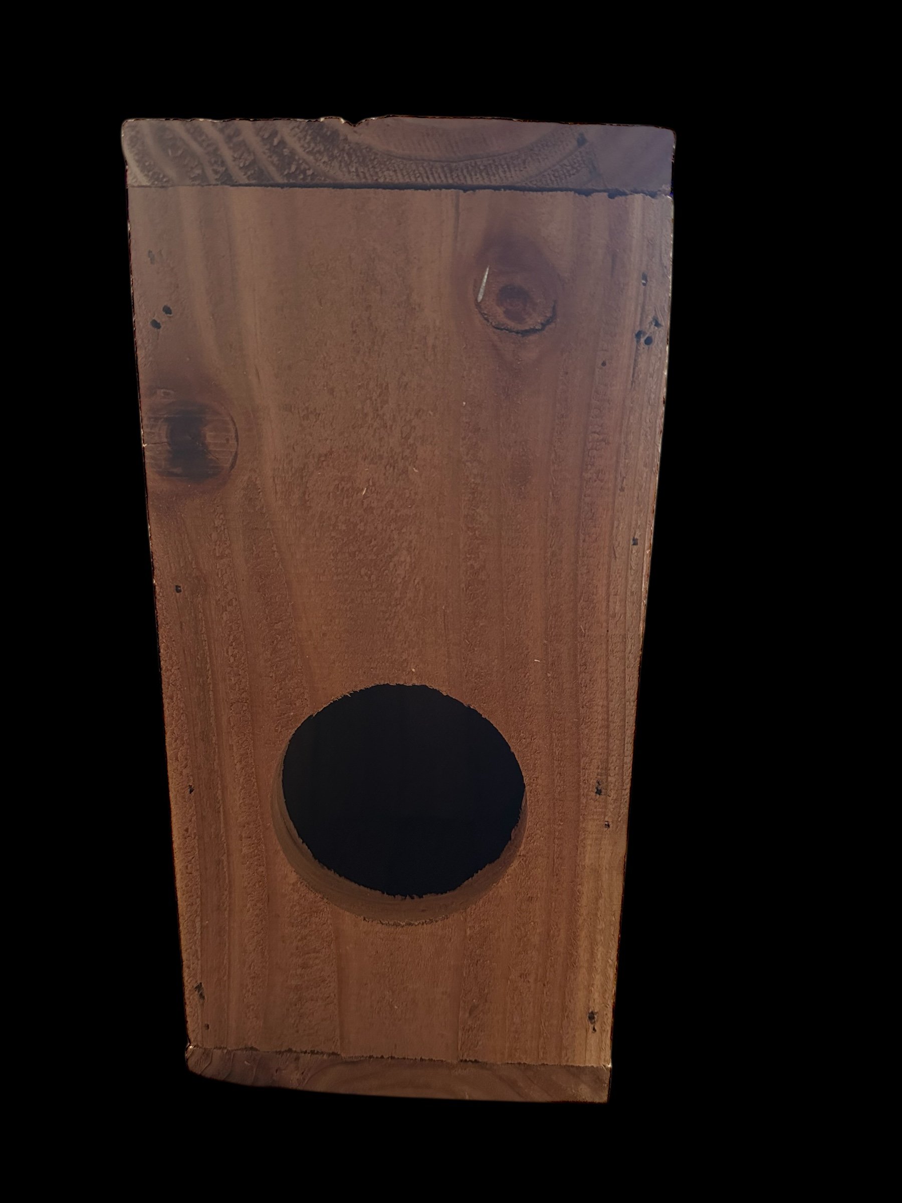 Handmade Cedar Birdhouse – Rear Access – For Bluebirds, Chickadees, or Wrens Squirrel Guard Option, and Waterproof Joinery product image (7)