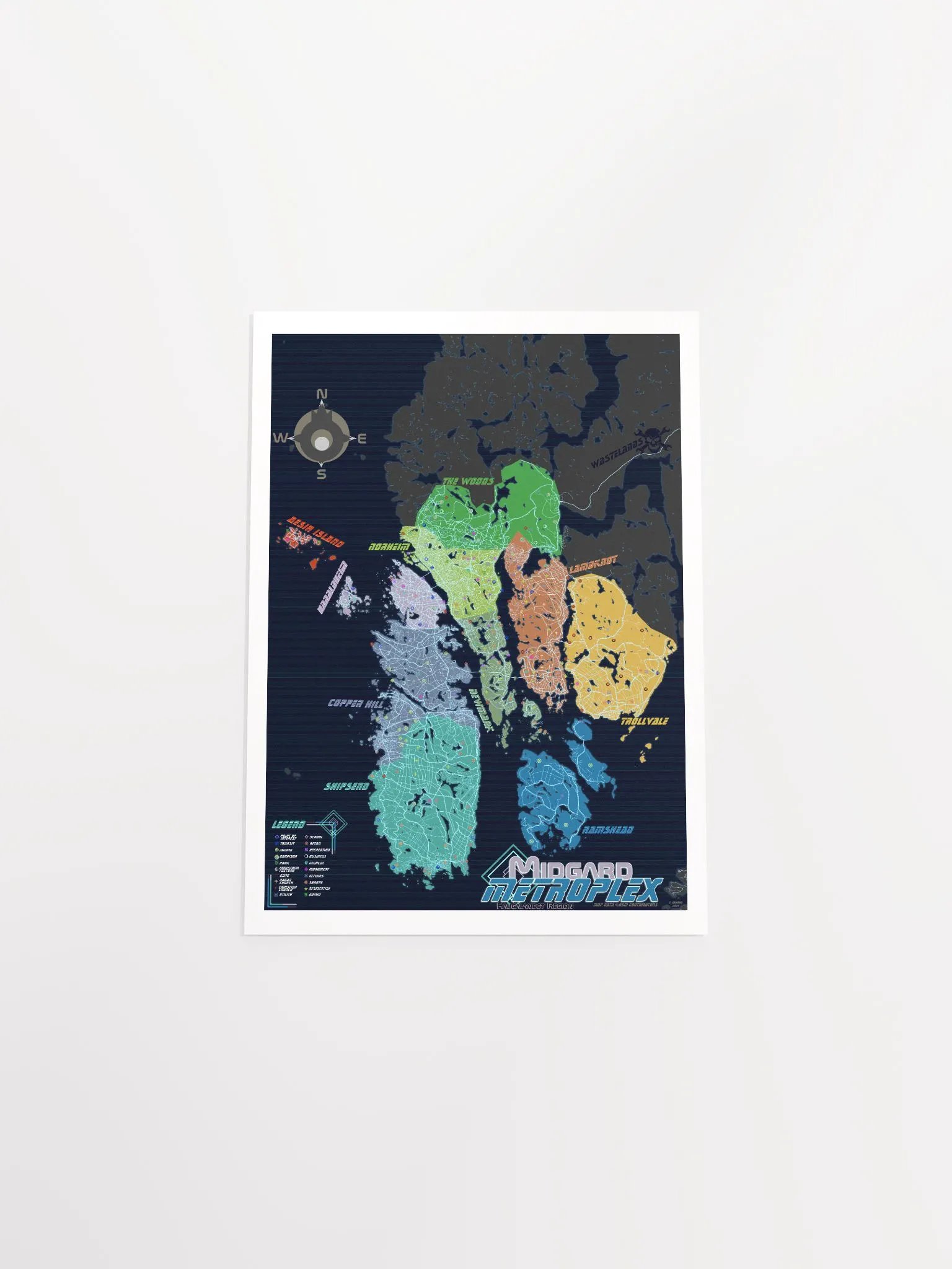 The Midgard Metroplex: Cyberpunk Norway Megacity Metropolis Map product image (16)