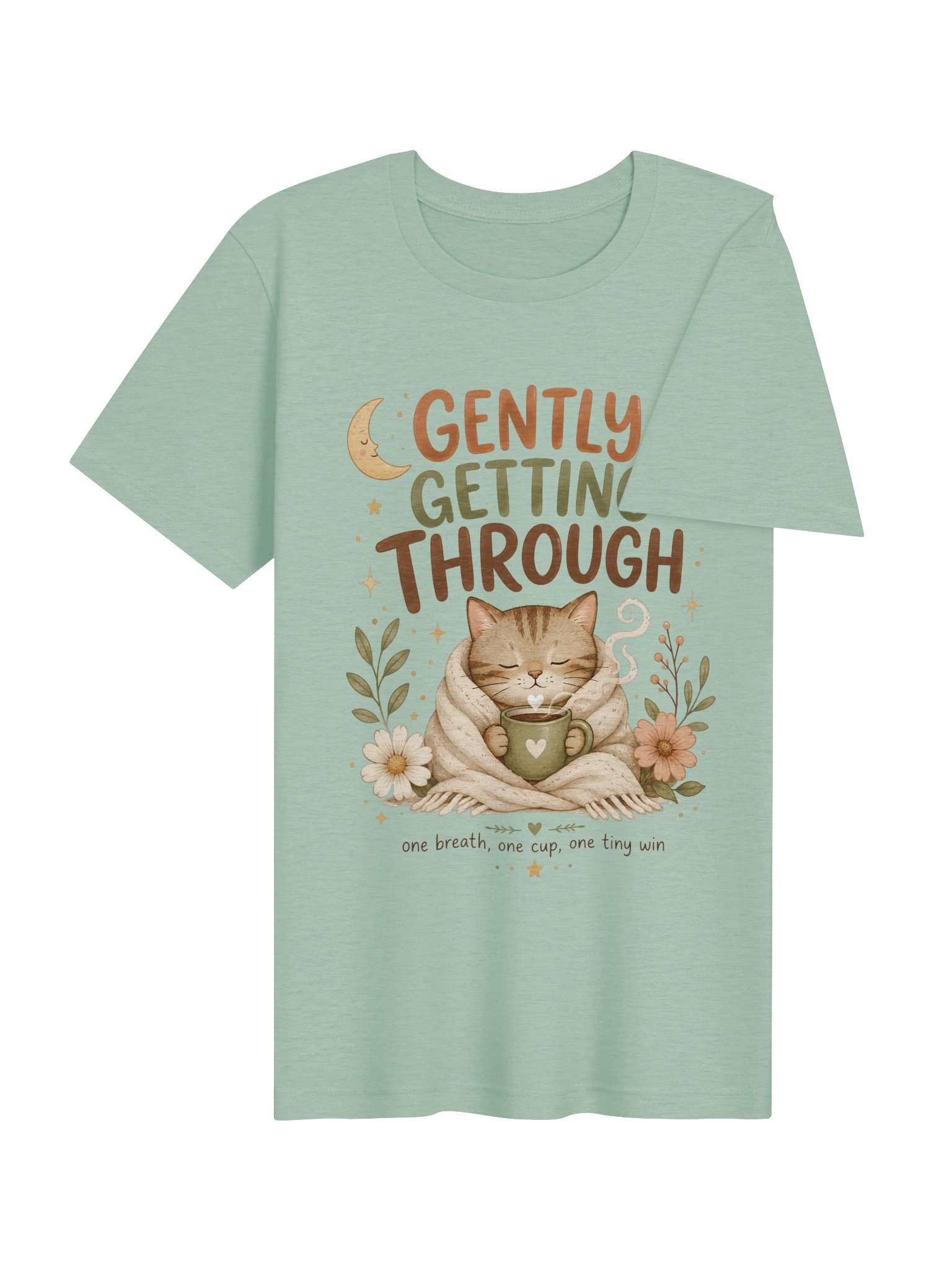 Gently Getting Through Cat Tee product image (34)
