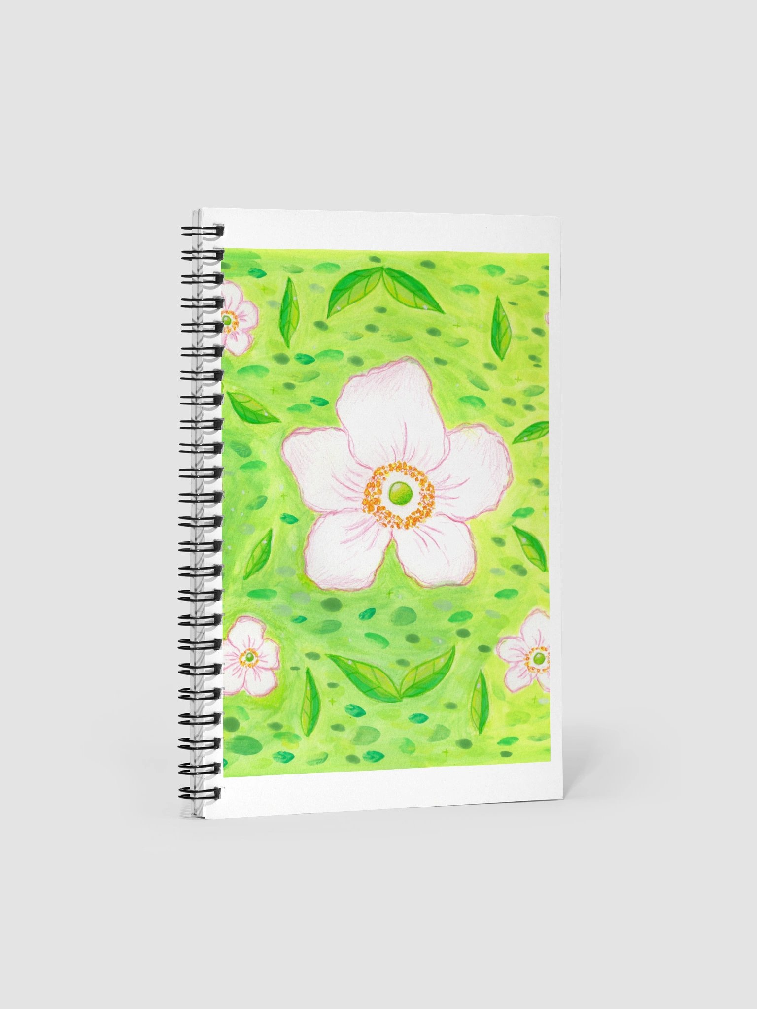 Flower Pattern Spiral Notebook product image (1)