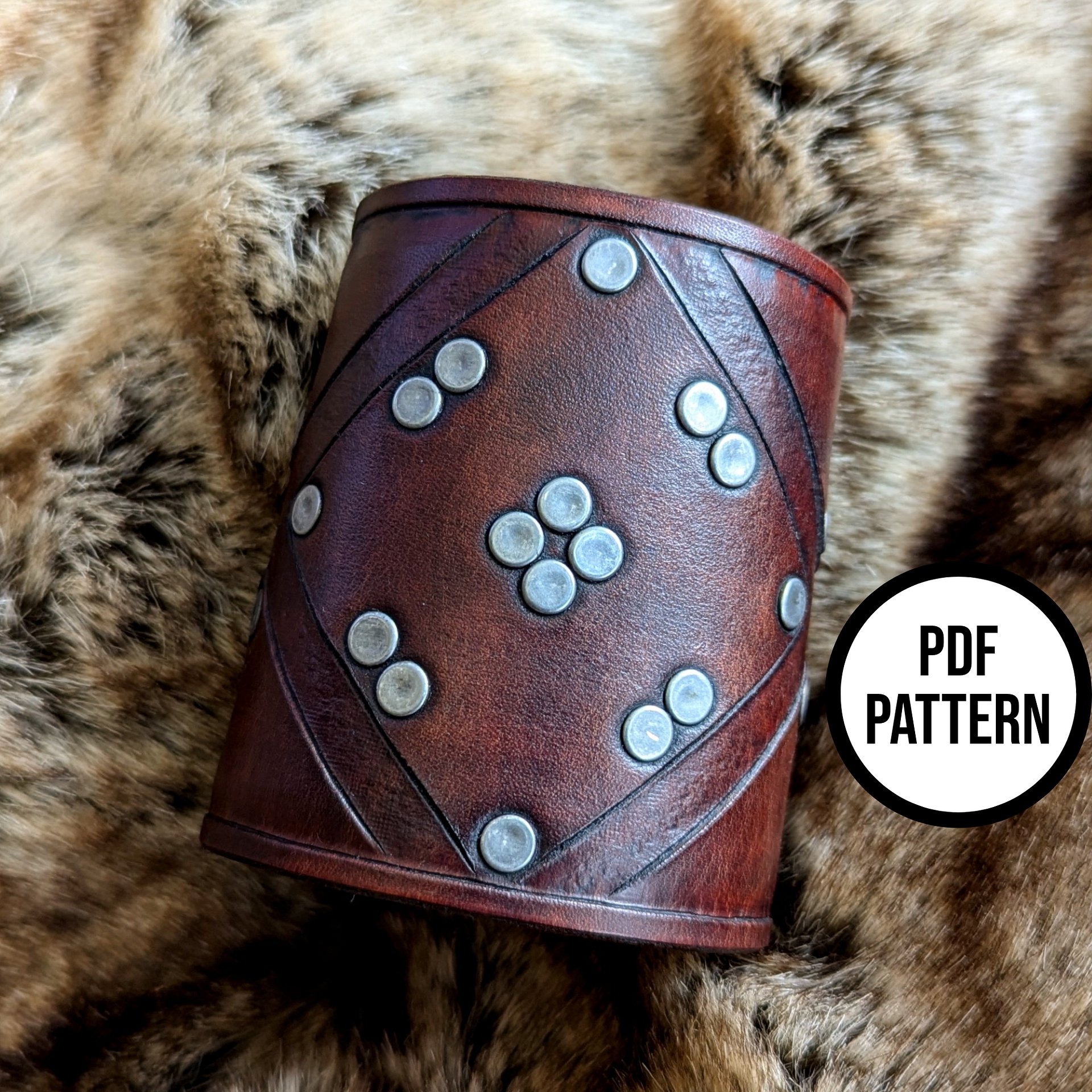 Stark Leather Cuff - Everyday Cosplay PDF Pattern for Leatherwork product image (4)