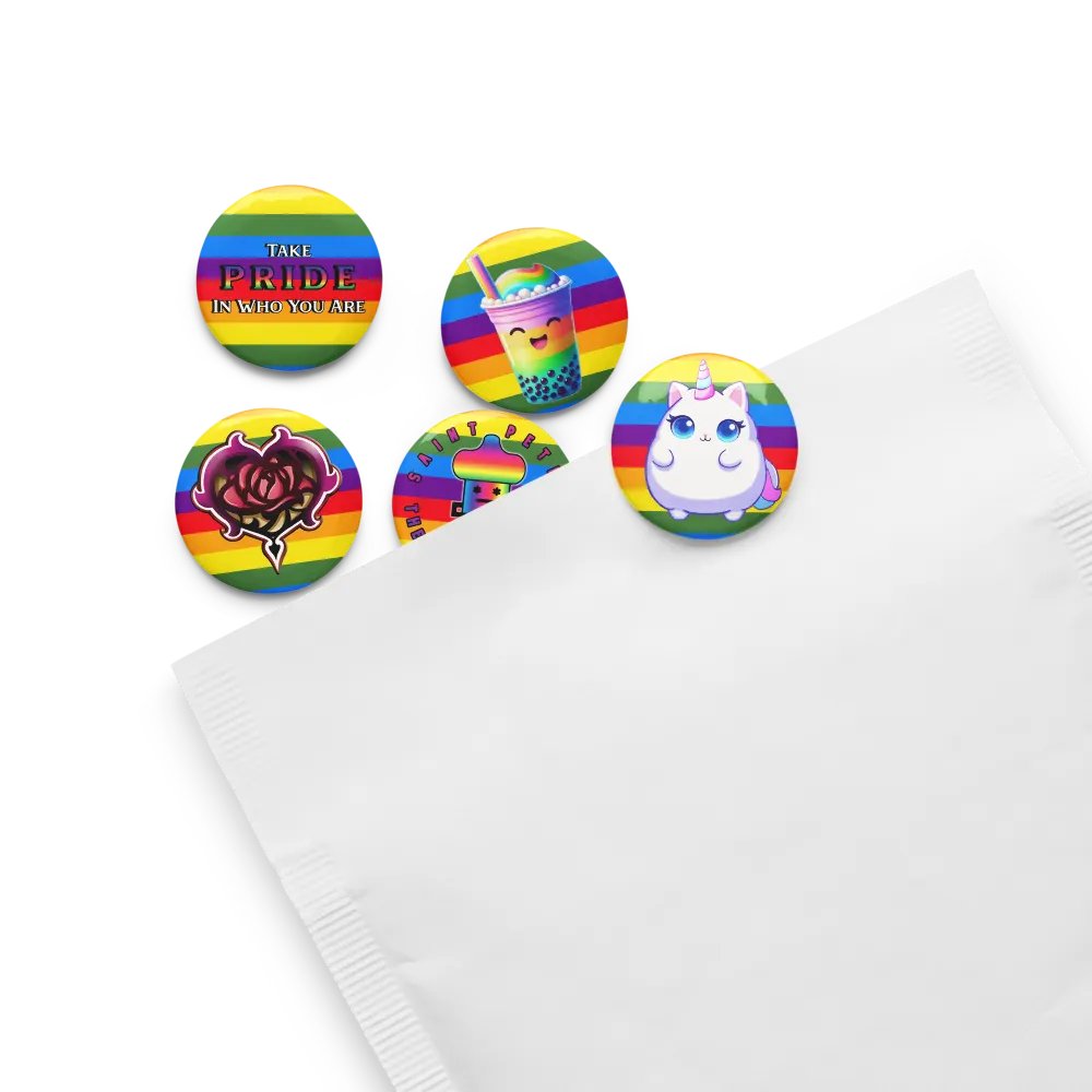 Pride Zagarose Set of Pin Buttons product image (8)
