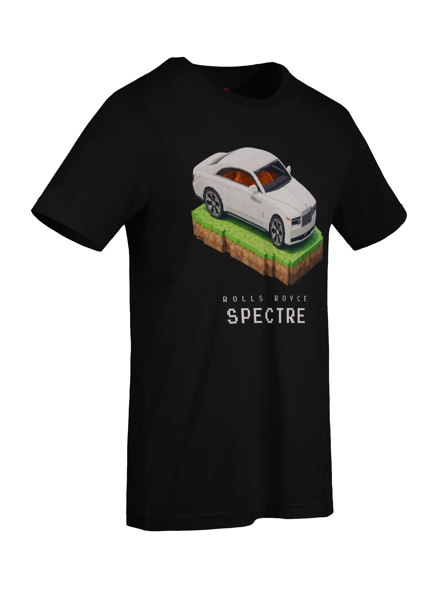 White Rolls Royce Spectre Shirt (Pixel, Retro, Minecraft) product image (9)