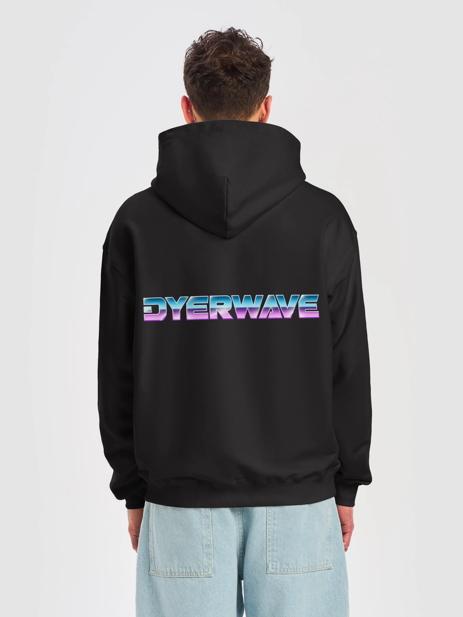 Dyerwave Text Heavyweight Black Hoodie product image (6)