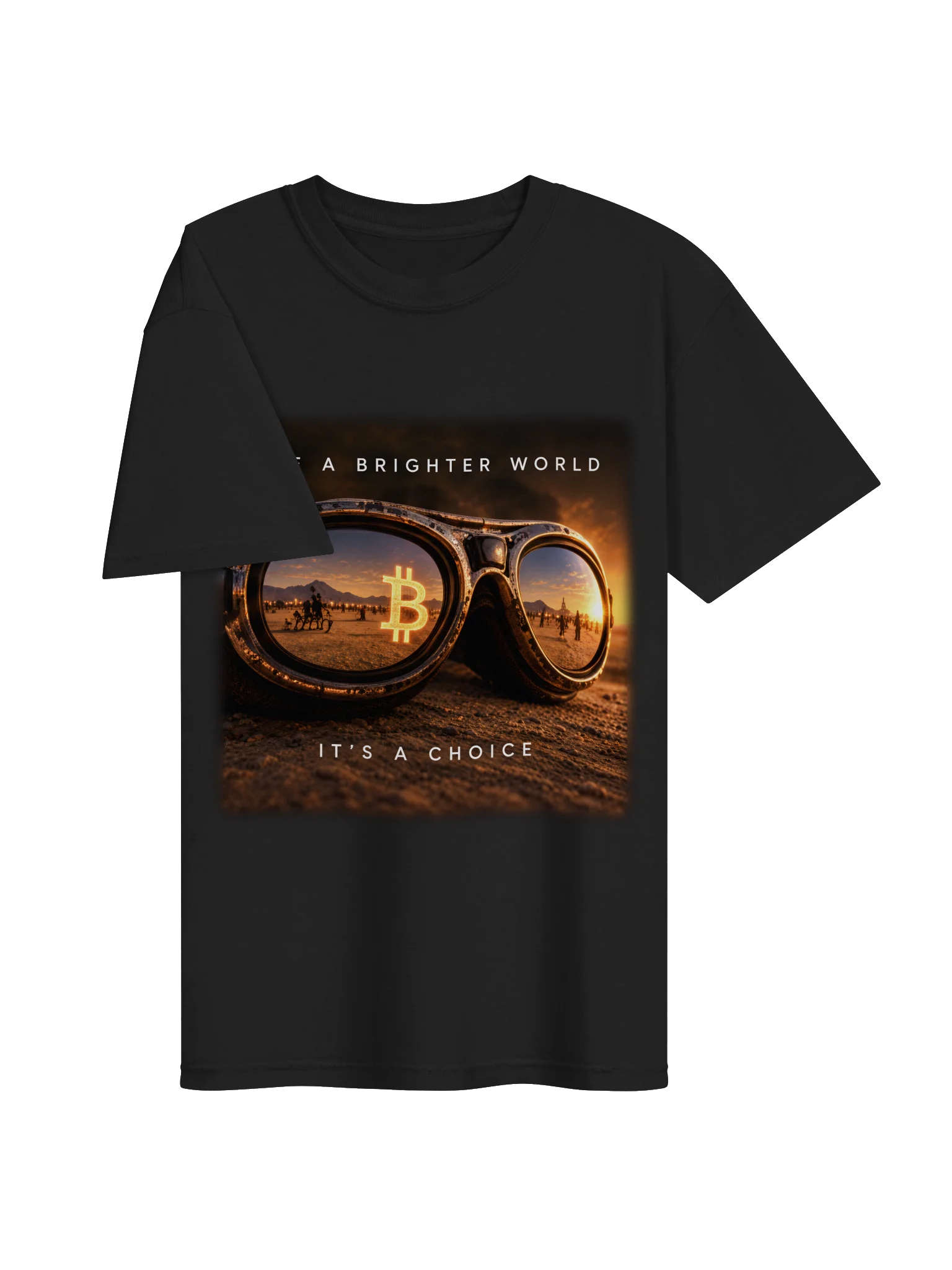 BM Goggles Bitcoin Shirt (Black) product image (3)