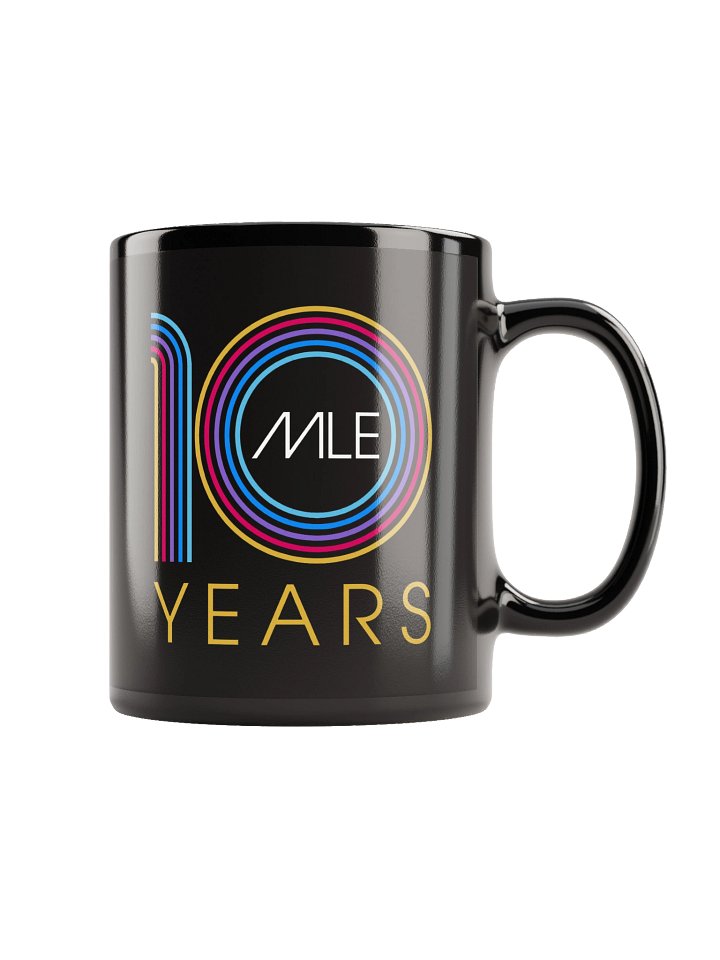 MLE10 Black Glossy Mug product image (1)