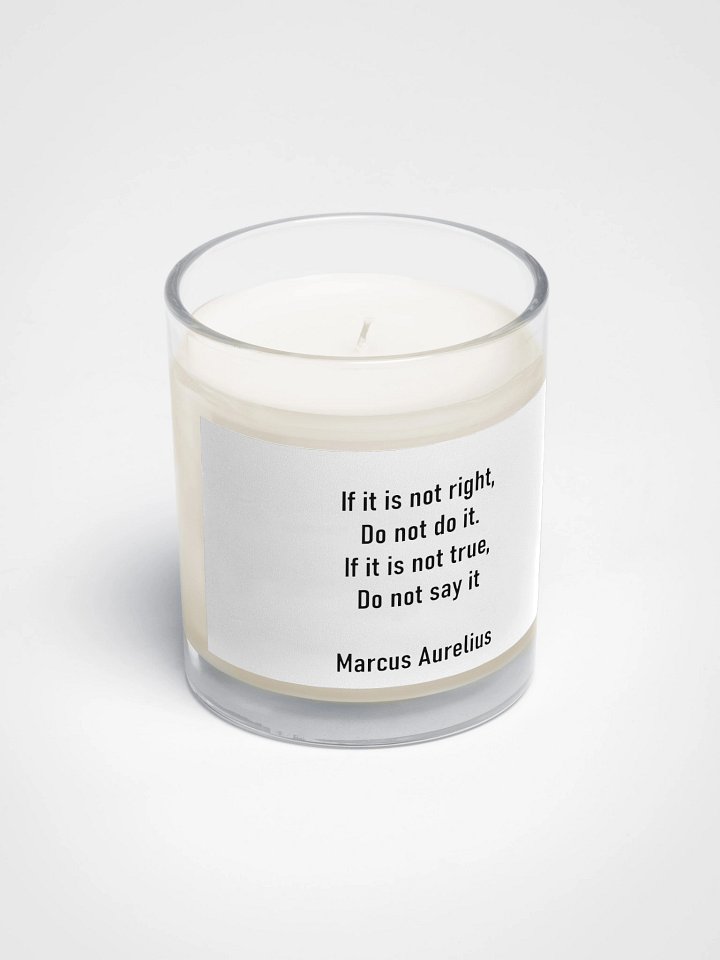 Stoic Quote Candle product image (2)