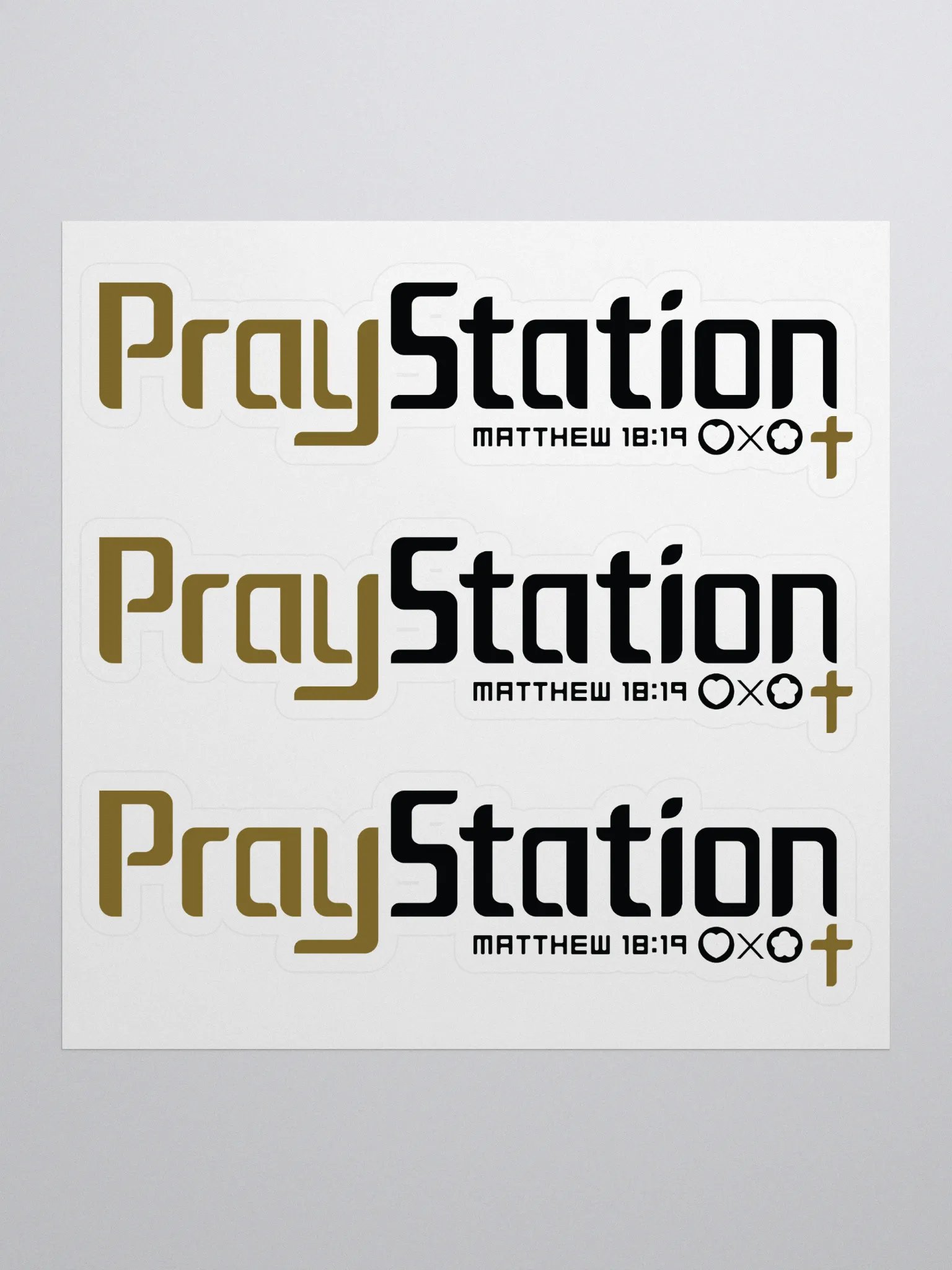 LXA PrayStation Stickers | 3 in 1 Launch Edition | Love X Aloha - Faith Collection | Premium Christian Merch product image (1)