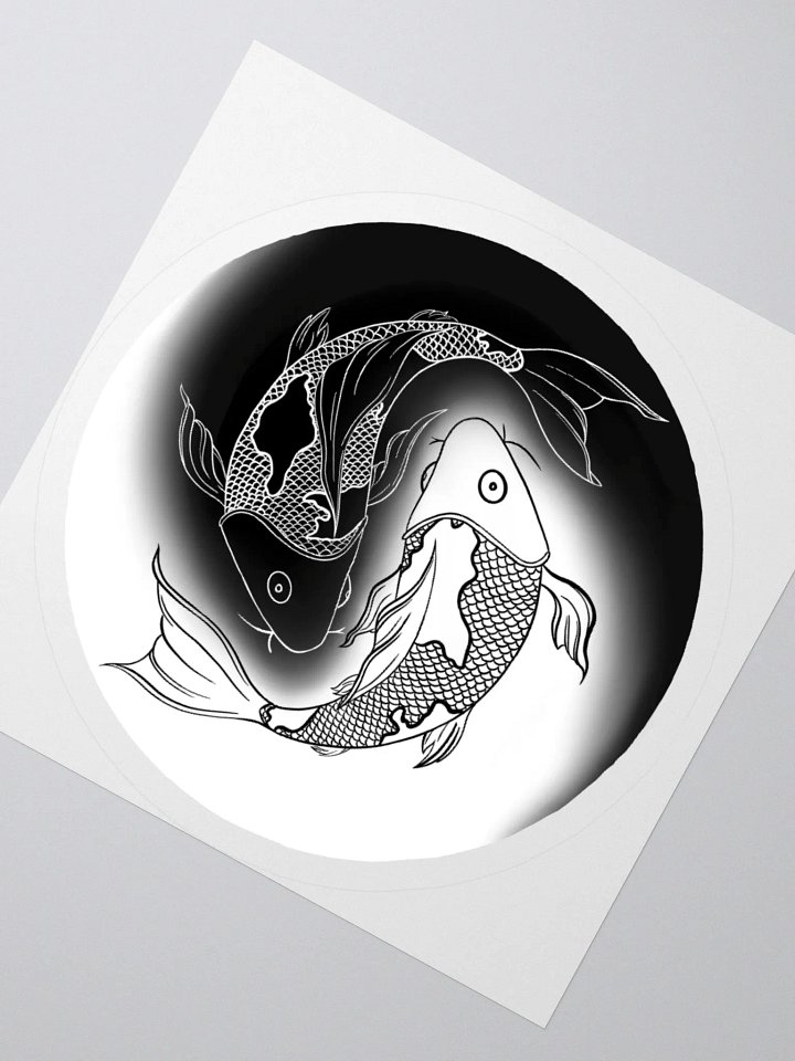 Yin Yang Fish Sticker – Balance & Flow Vinyl Decal for Any Surface product image (6)