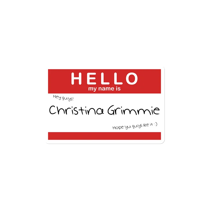 Hello My Name Is Christina Grimmie Magnet product image (2)