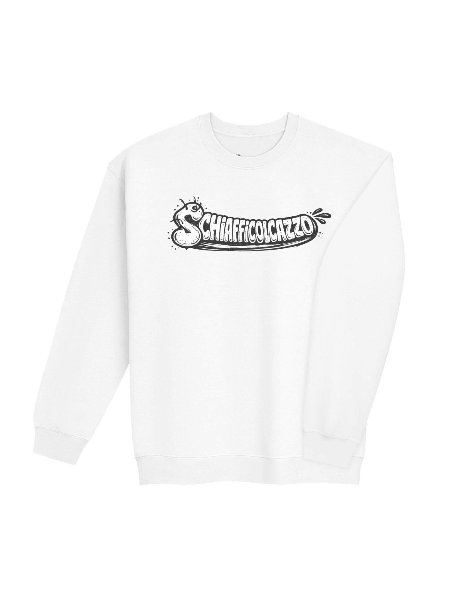 schiafficolcazzo crewneck white product image (4)