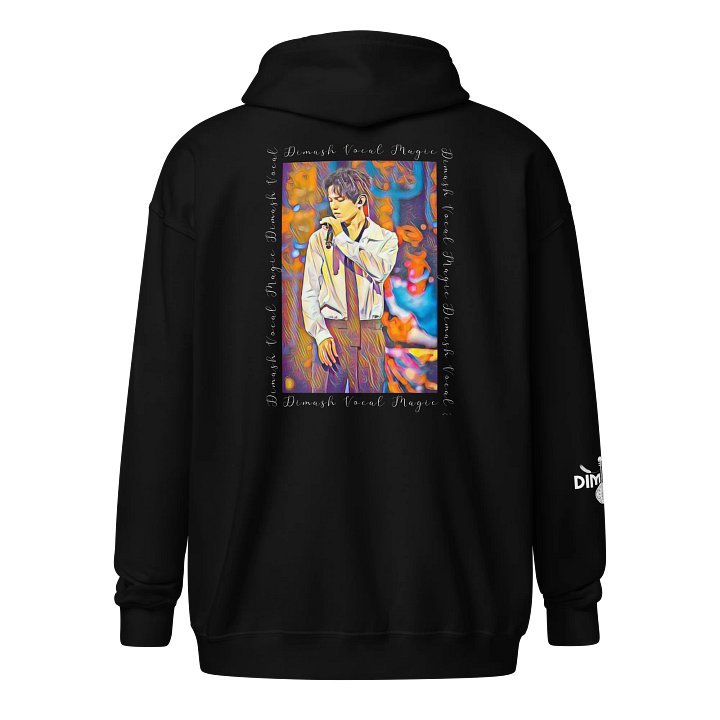 Singer From Kazakhstan Zippered Gildan Unisex Hoodie With Sleeve Design product image (1)