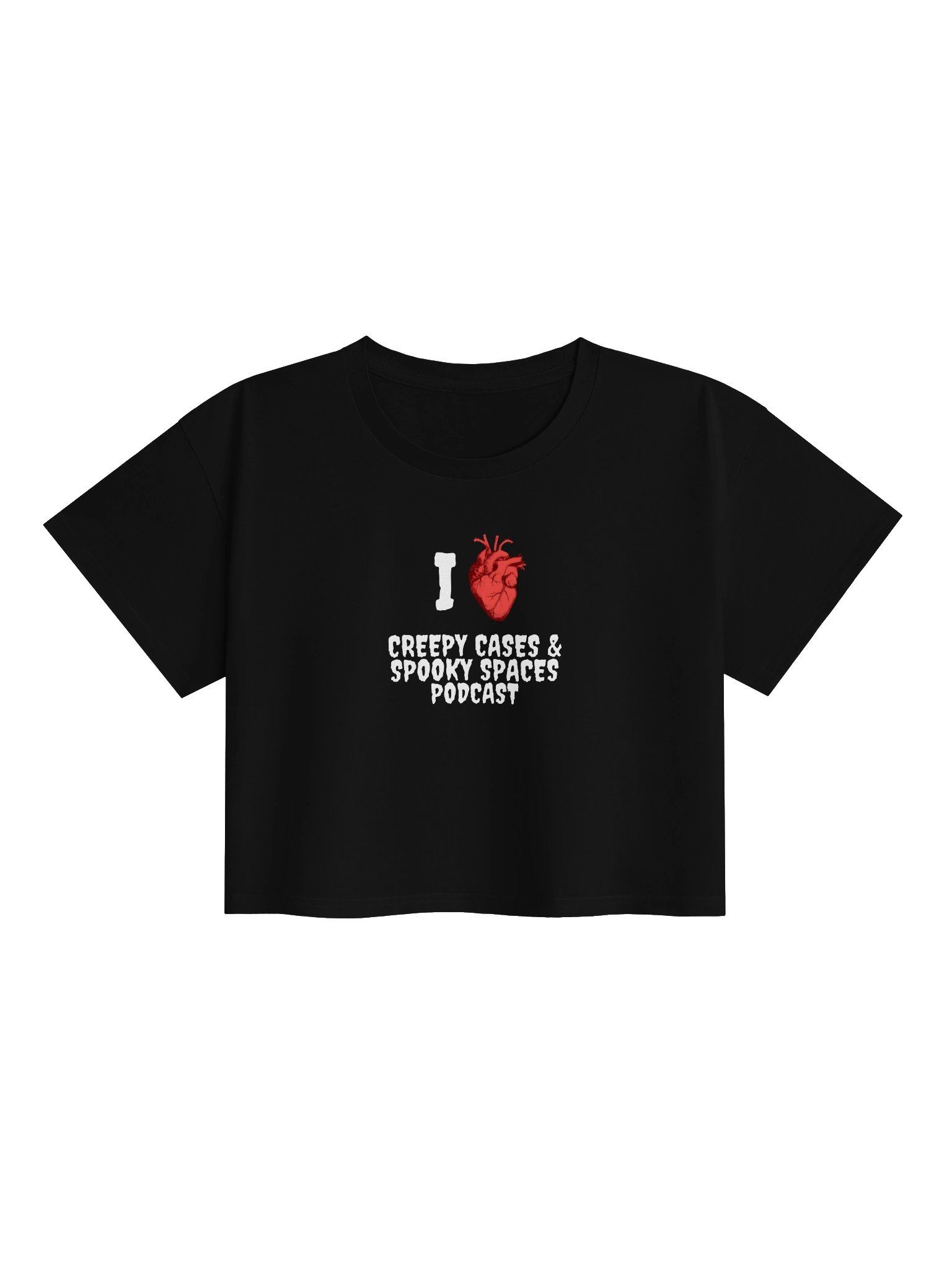 Creepy Cases & Spooky Spaces Crop Top product image (1)