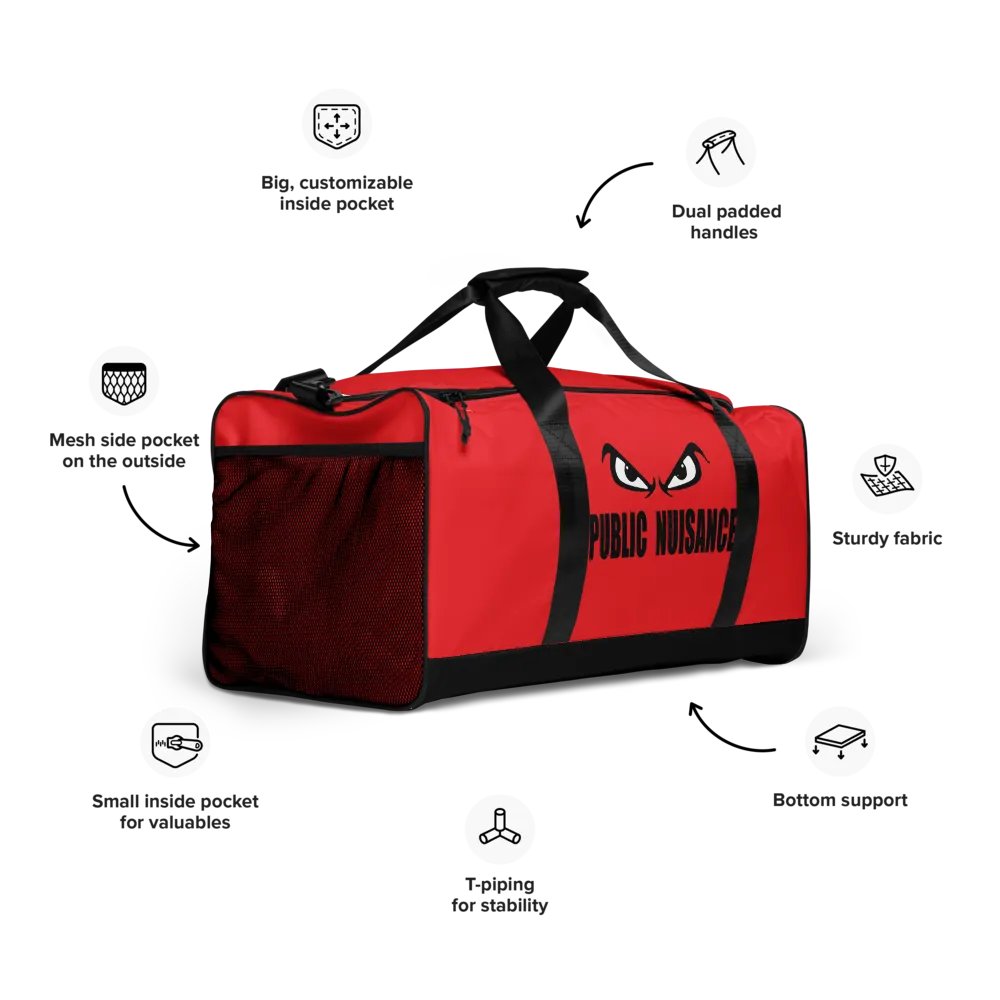 Public Nuisance: Red Duffle Bag product image (10)
