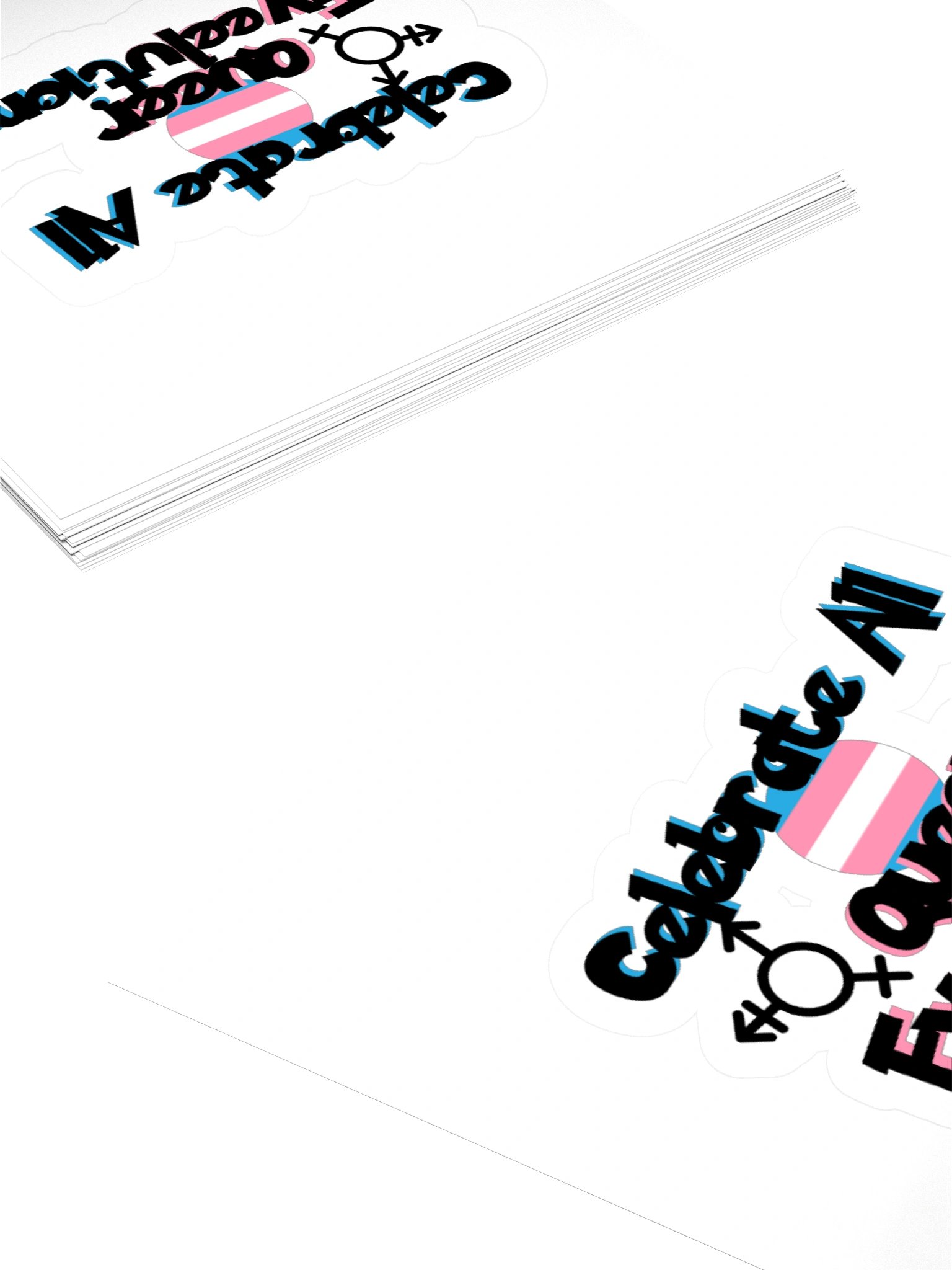 Celebrate All Queer Eveeloutions Kisscut Sticker product image (4)