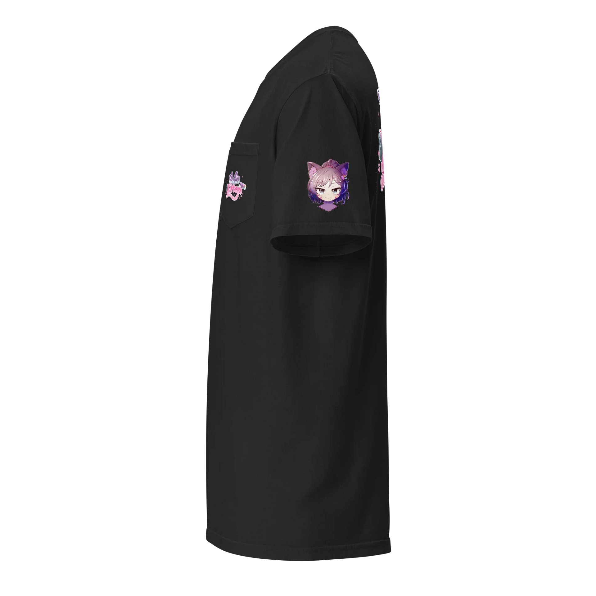 Pixel Kitten Vibes Pocket Tee product image (3)