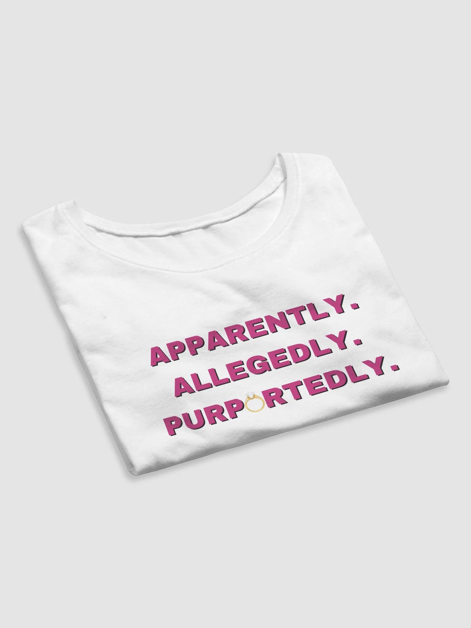 Apparently. Allegedly. Purportedly. - Angela - Crop Tee product image (12)
