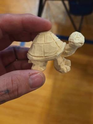 This is a little doodle in wood one of the folks here at the Hill & Holler Seminar did in their spare time.  Such a fun little carving i had to share it. #woodcarving #whittling #woodcarver #folkart #woodart