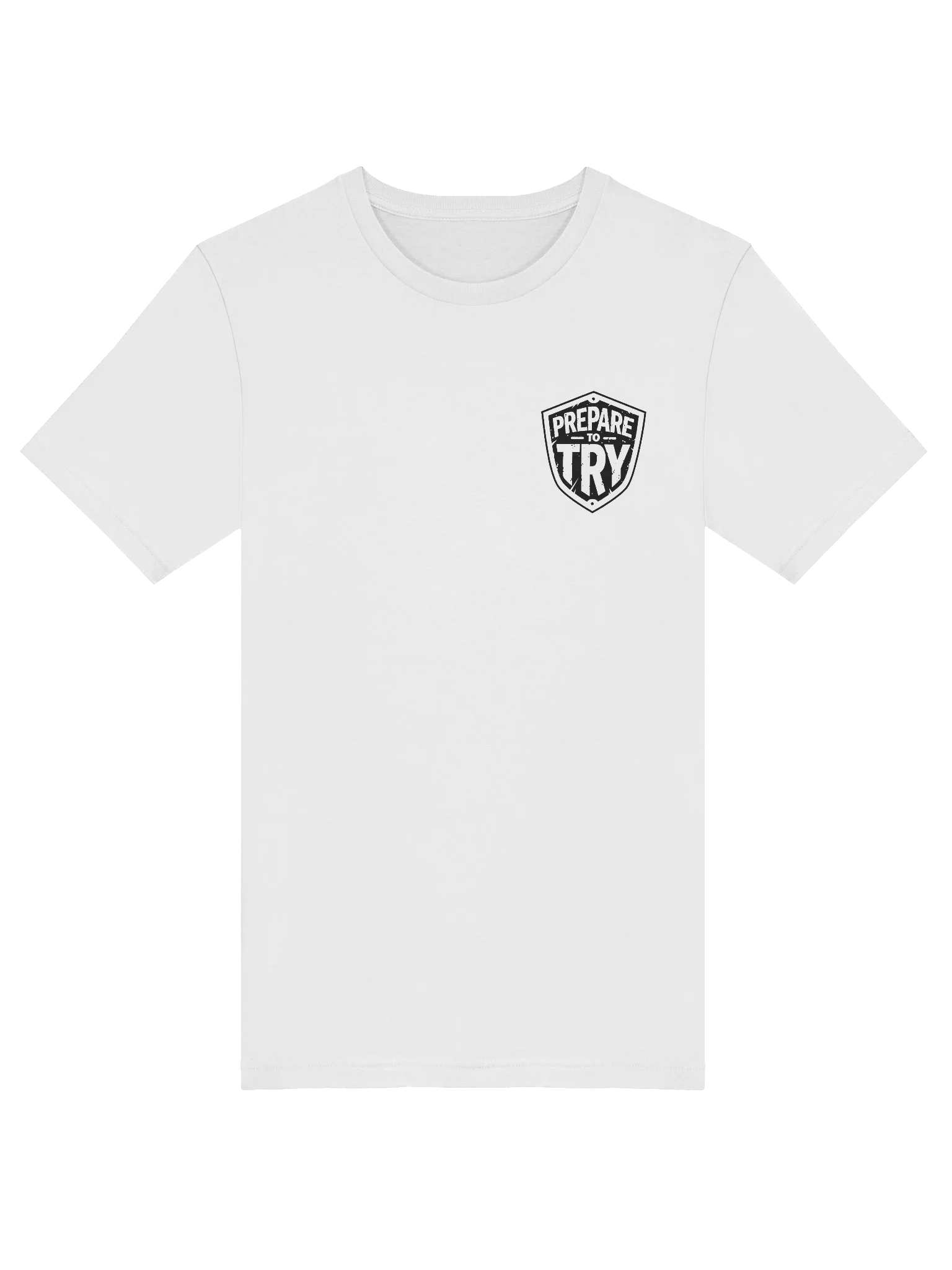 Prepare To Try T-Shirt (Black Shield) product image (5)