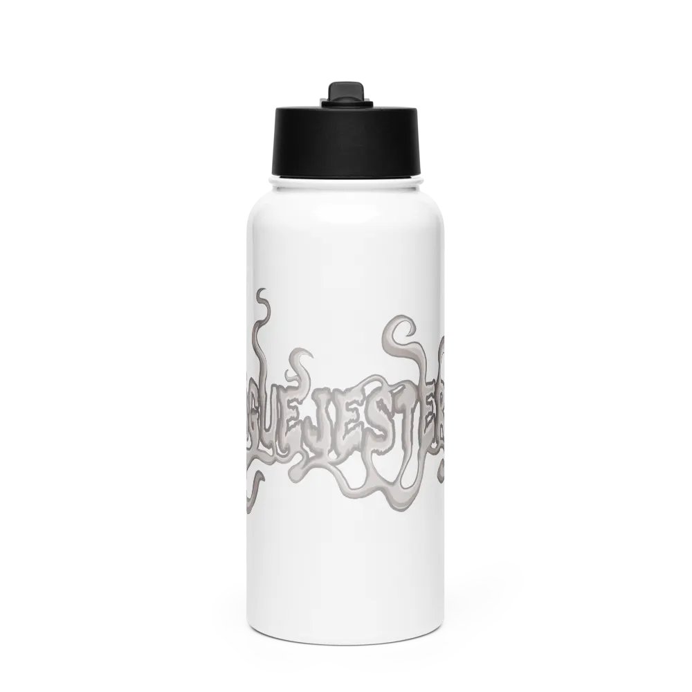 PLAGUEJESTERSKY Smoke Logo Stainless Steel Water Bottle product image (1)