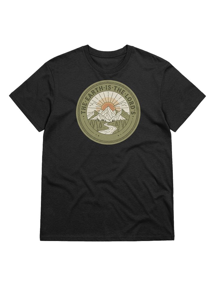 The Earth is the Lord’s T-Shirt – Psalm 24:1 Christian Nature Tee product image (1)