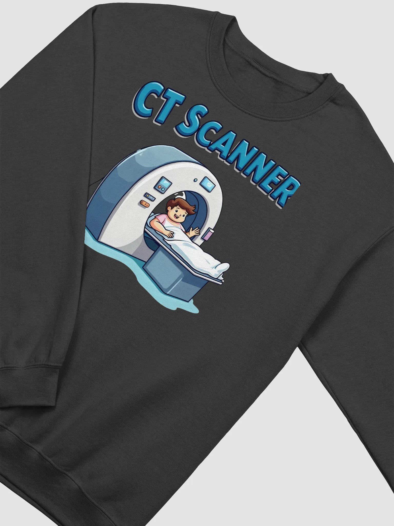 Brave Little Patient CT Scanner Cartoon Sweatshirt product image (33)