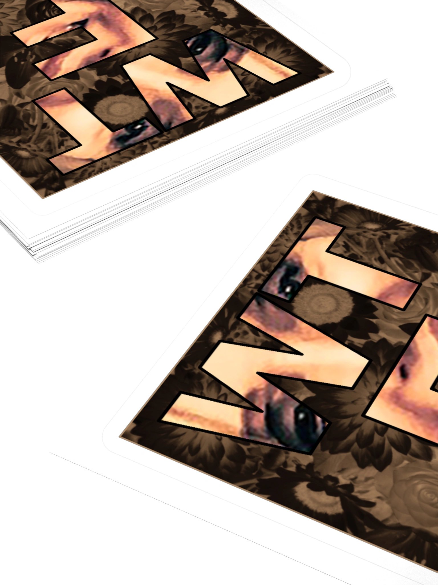 WTF Single Cover Art Stickers (w/o artist name) product image (12)