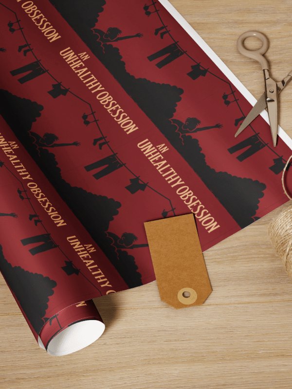 An Unhealthy Obsession gift wrap paper product image (1)