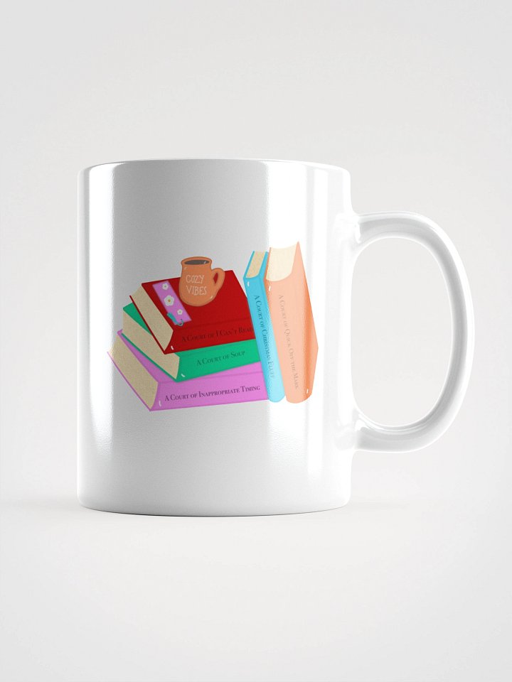 Cozy Book Lovers Book Stack with Book Titles Mug product image (2)