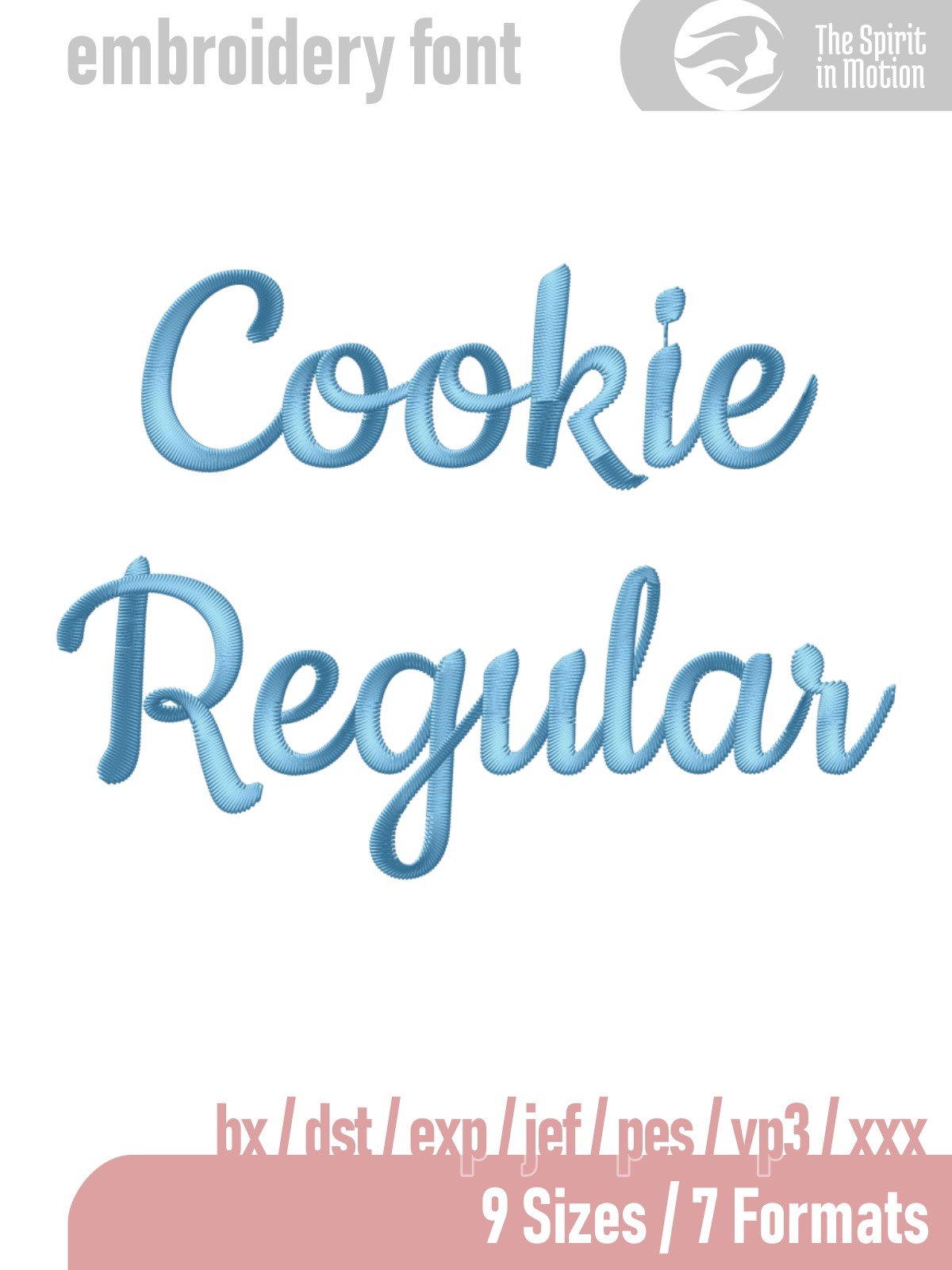 Cookie Regular Script Embroidery Font product image (1)
