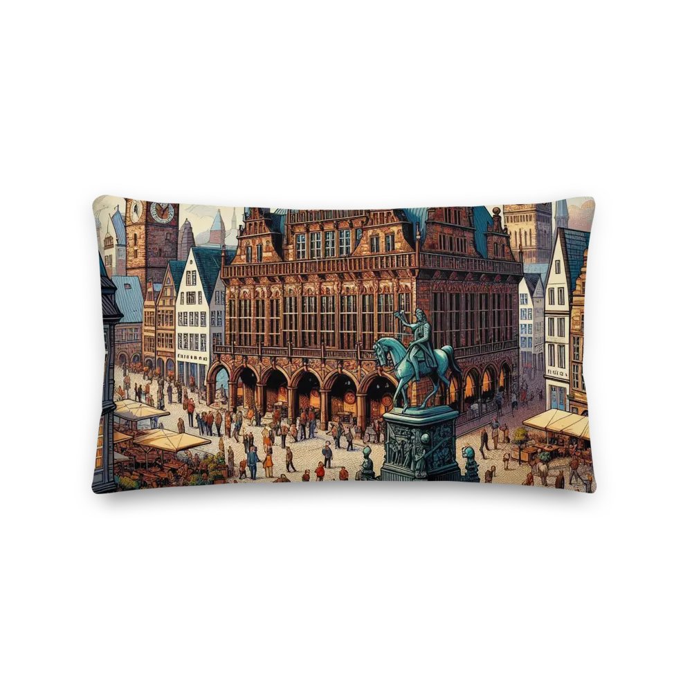 Equestrian Square Premium Pillow | AI Design product image (2)