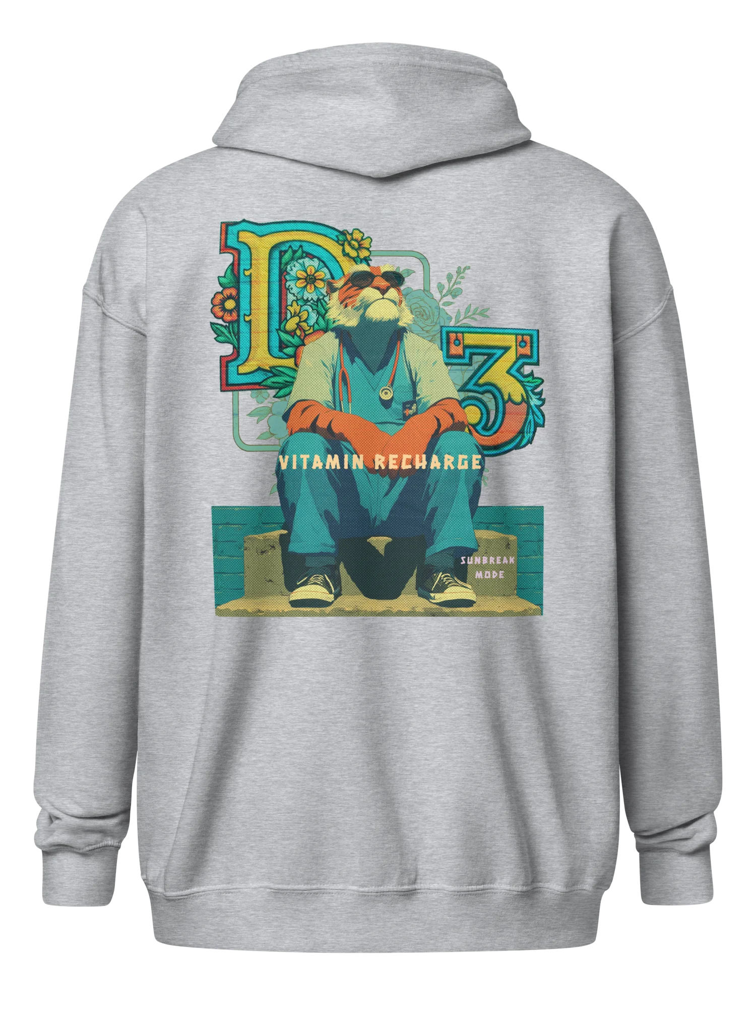 Funny Tiger Nurse Zip Up Hoodie. product image (9)