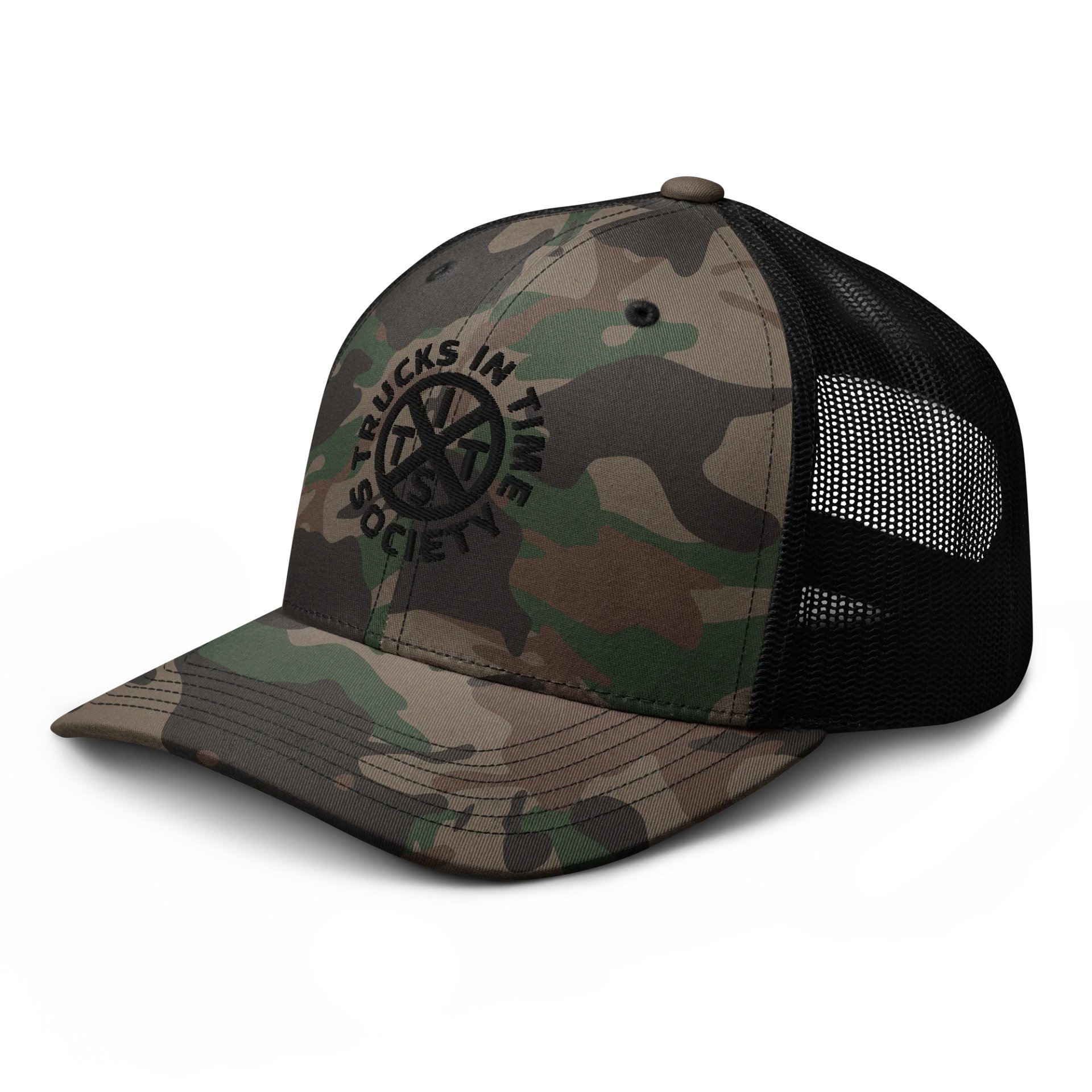 CROSSROADS BLACK Camo Trucker Hat product image (6)
