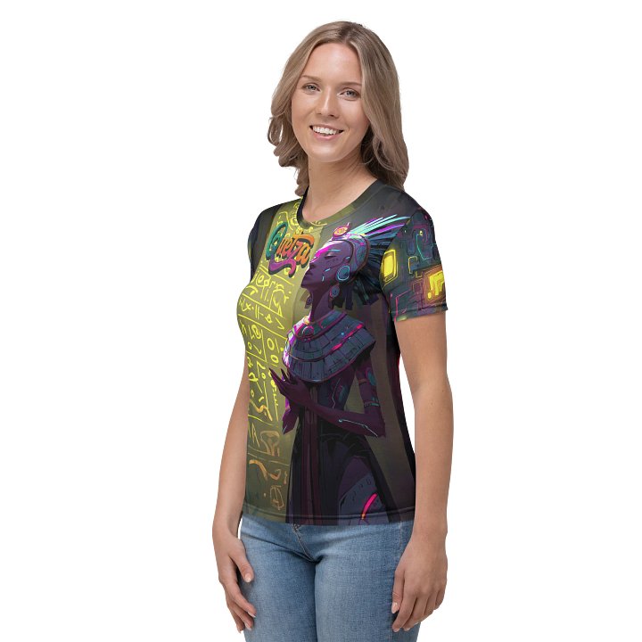 Quetza Ascendant – Neon Priestess All-Over Print Tee product image (2)
