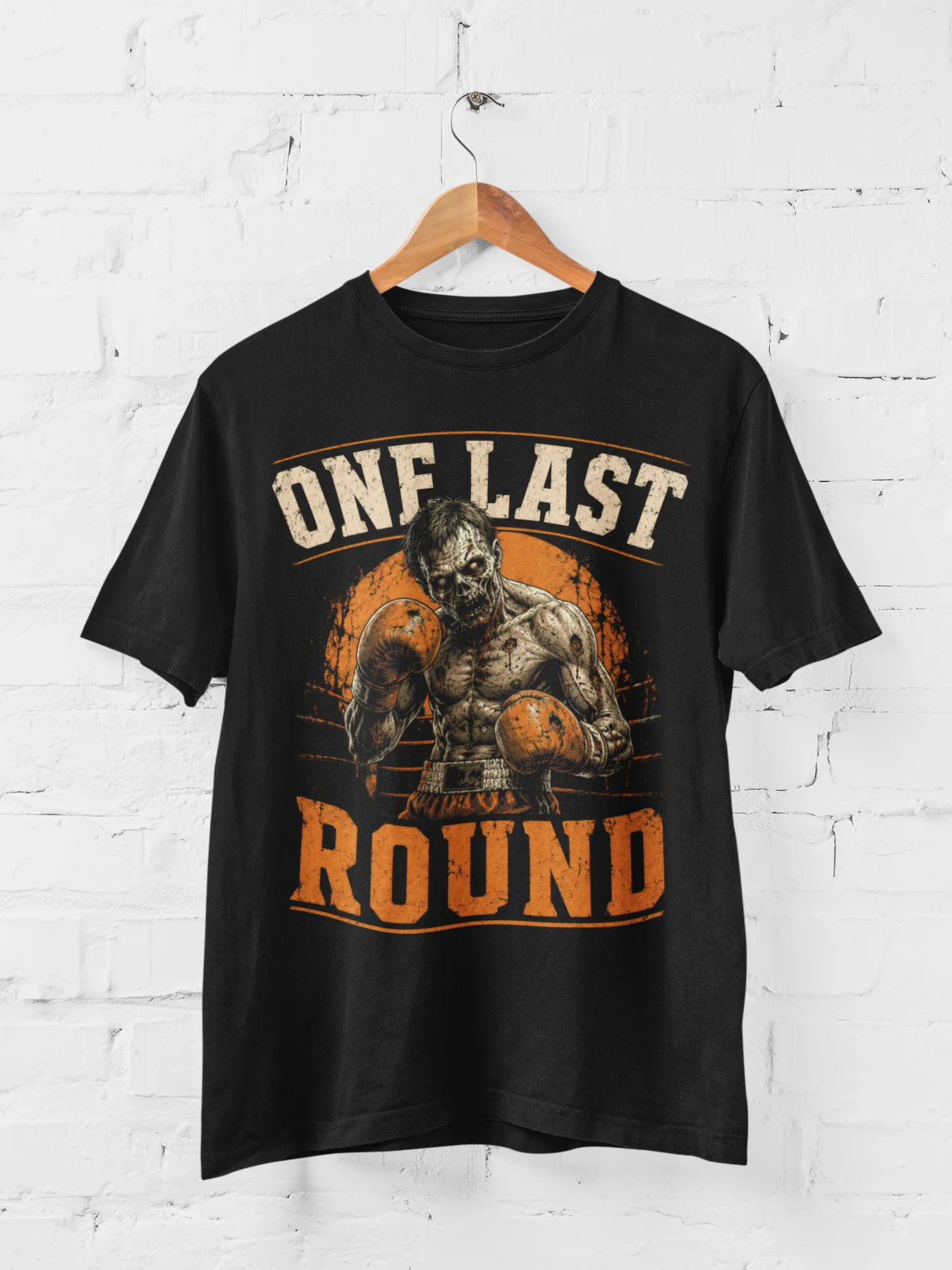 Funny Zombie Boxer Halloween Tee product image (1)
